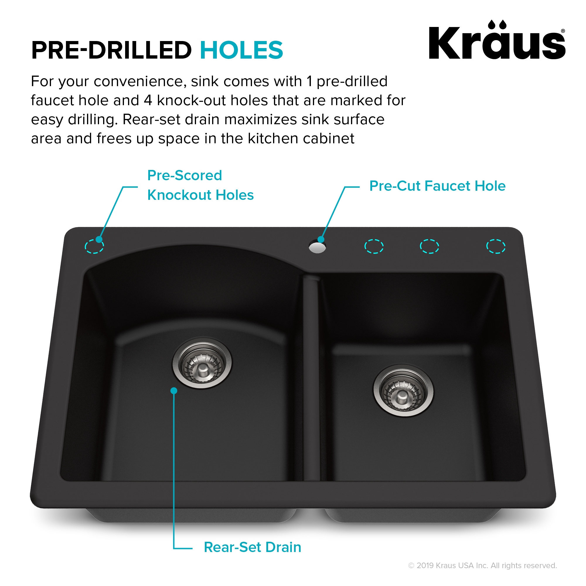 Kraus KGD-50BL-100-75MB Kitchen-Sinks - View #6
