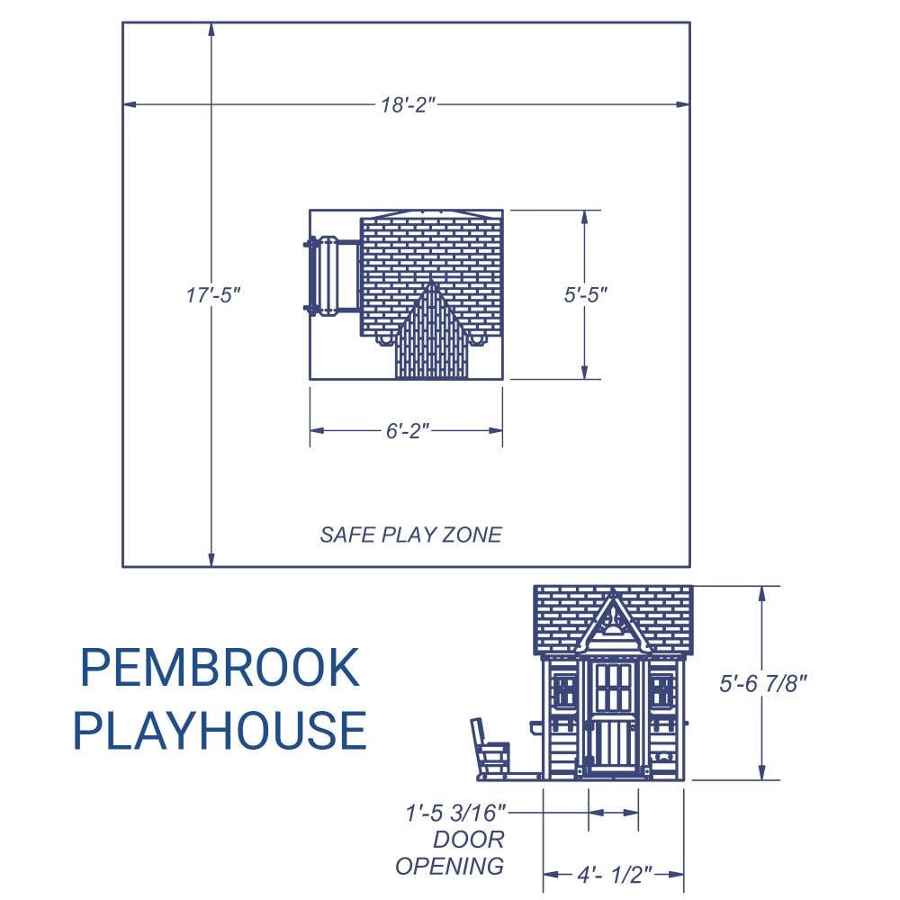 Pembrook wooden hot sale playhouse