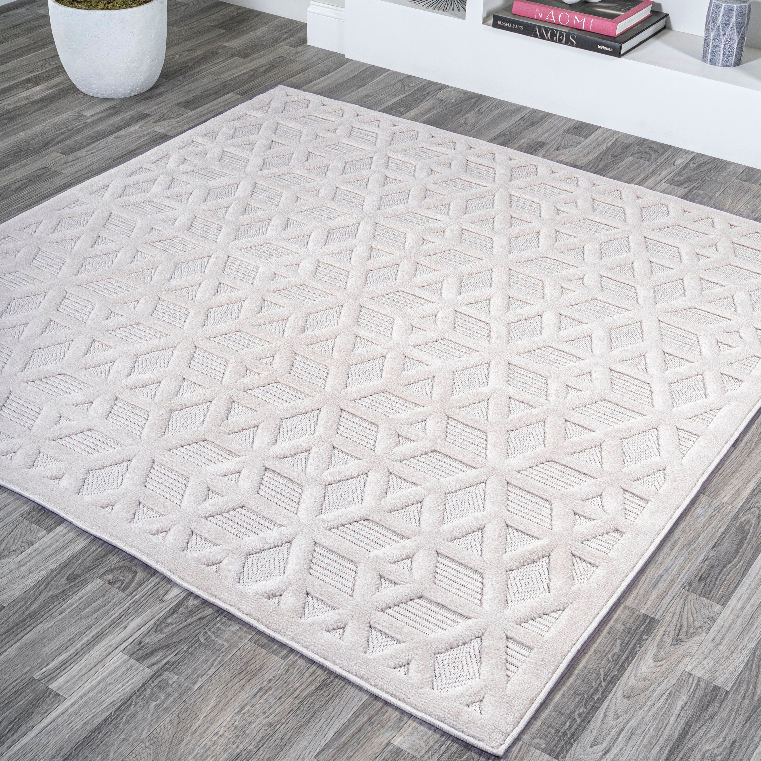 2Pcs/set Black Kitchen Floor Mat Geometric Pattern Area Rugs Carpets Doormat US 