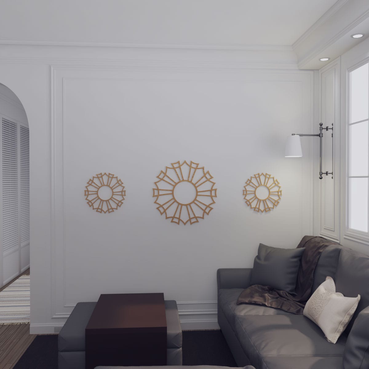 Ekena Millwork CMWP18X18X0250AURO Ceiling-Medallions - View #15