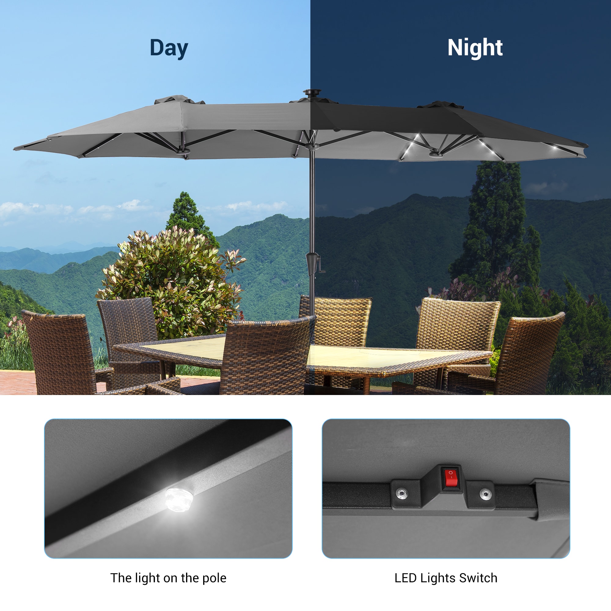 ACEGOSES LW-L3-64-GY Umbrellas-2 - View #3