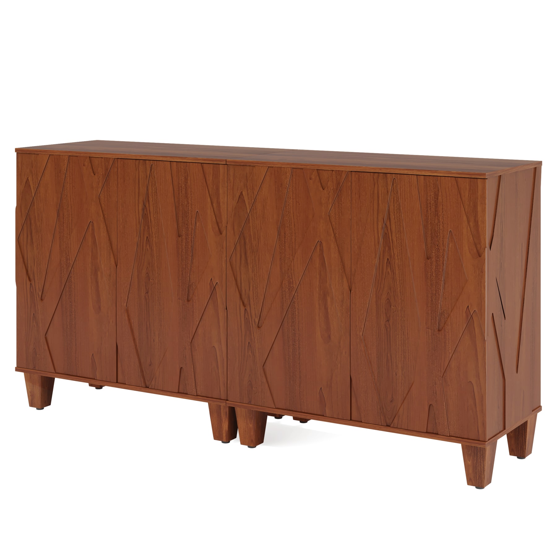 Tribesigns LWFD-RY0174 55.12'' Sideboard Set of 2 Contemporary/Modern Brown Kitchen hutch
