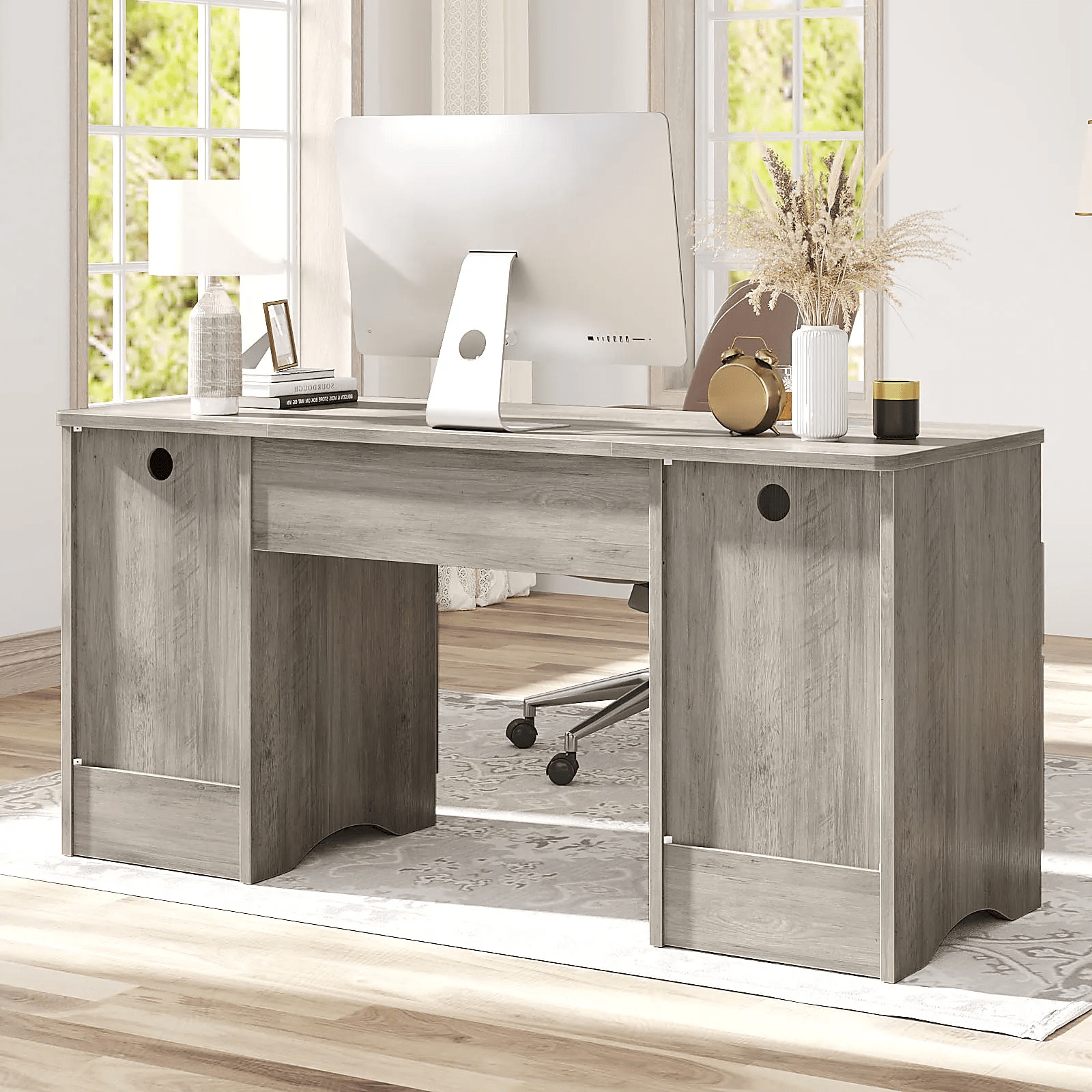 Bestier LOW-H106115K-GRYW desks - View #3