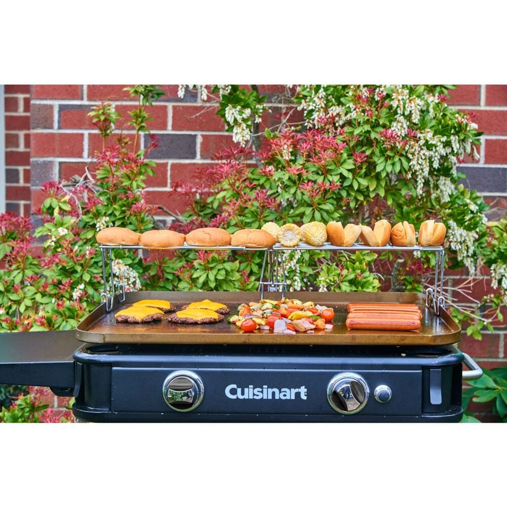 Cuisinart 8-in x 36-in Rectangle Stainless Steel Warming Rack in the Grill  Cooking Grates  Warming Racks department at