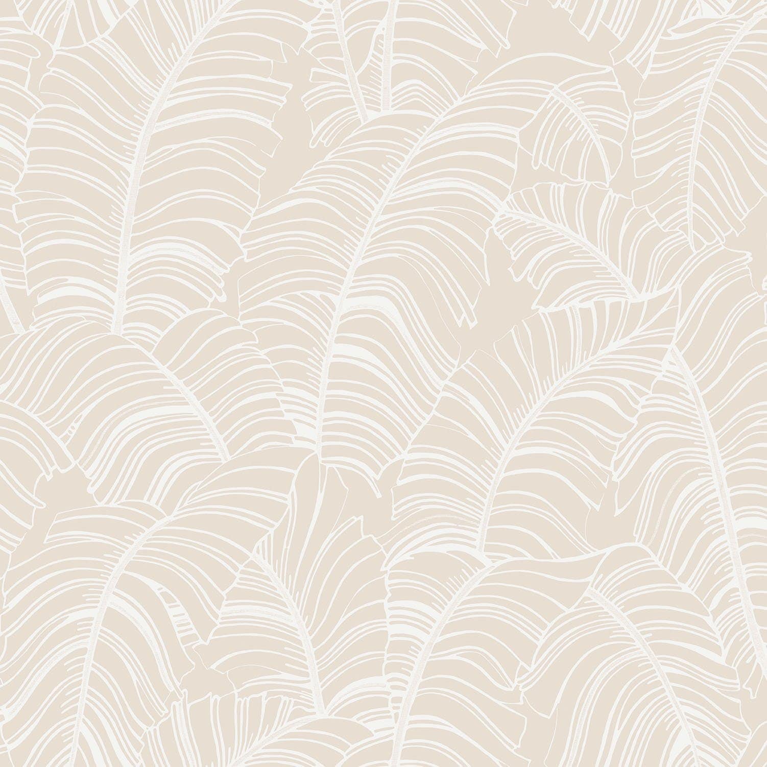 Galerie G78300 Bazaar Broadleaf Beige Wallpaper G78300