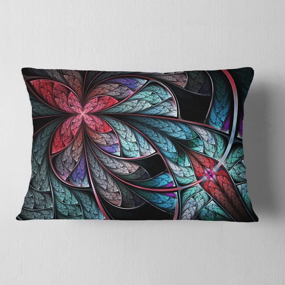Designart CU11977-12-20 12-in x 20-in Red Rectangular Indoor Decorative Pillow
