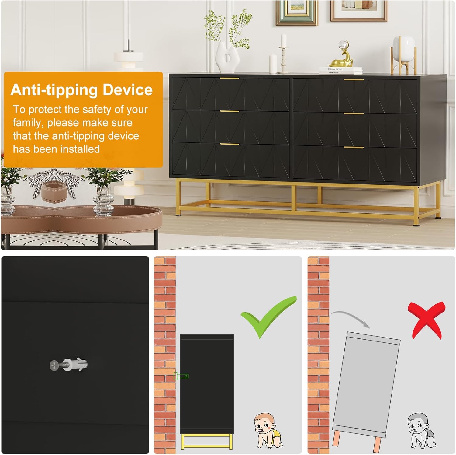 Qeetex D23PHO33HYV8KD dressers - View #4