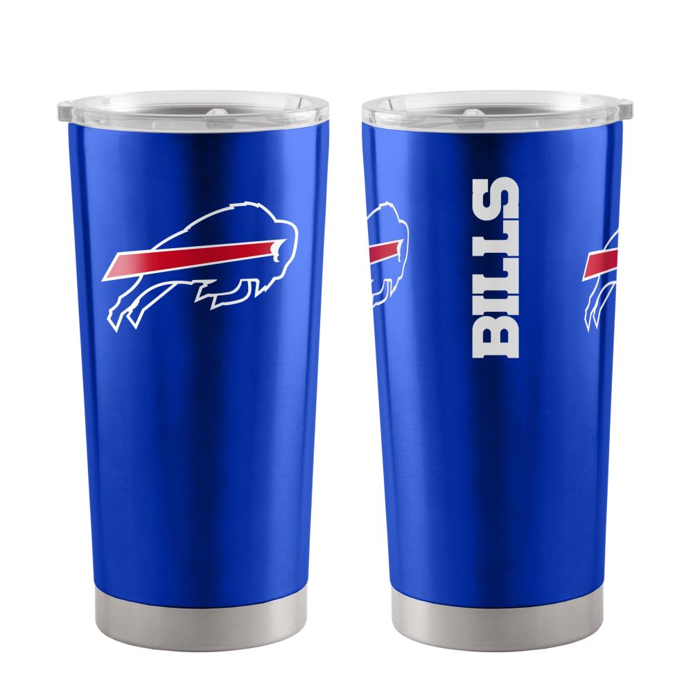 Logo Brands Buffalo Bills 20-fl oz Stainless Steel Blue Cup Set of