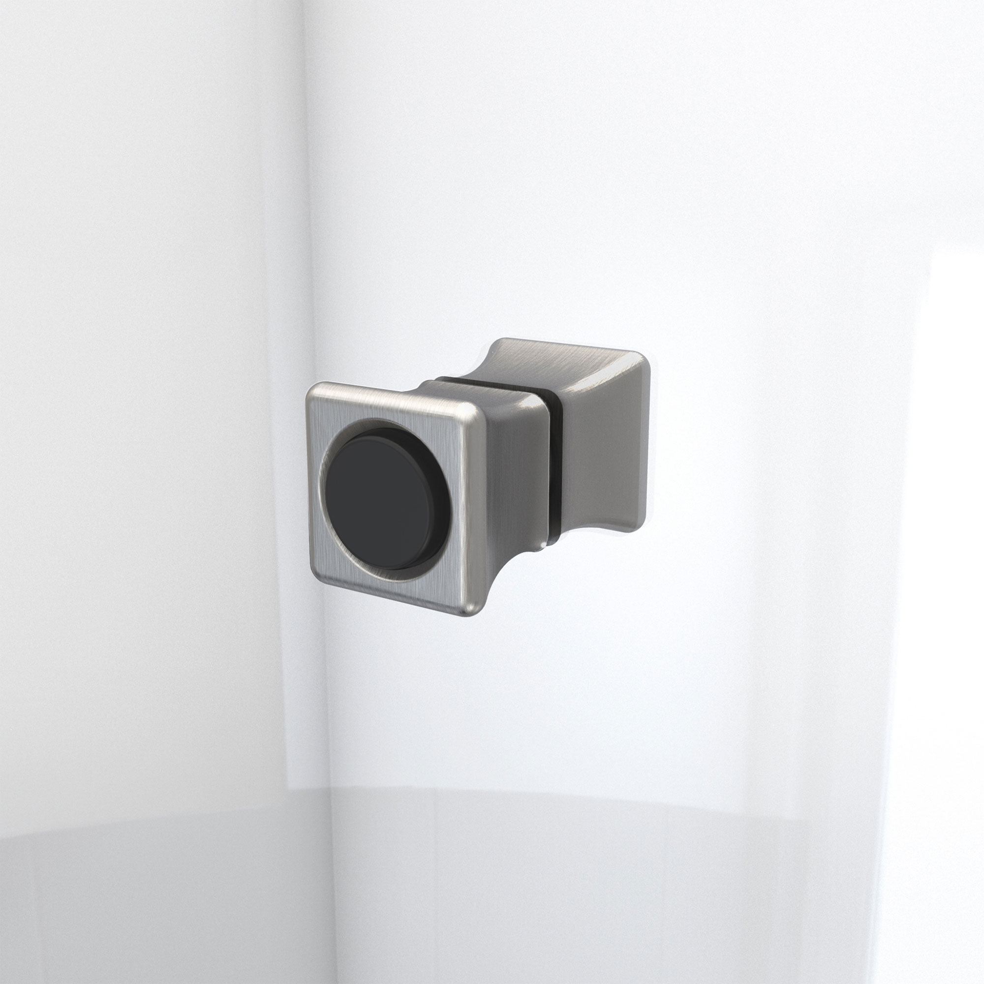 Aqua-Q Fold 32" x 32" Frameless Bifold Shower Kit with Brushed Nickel Finish