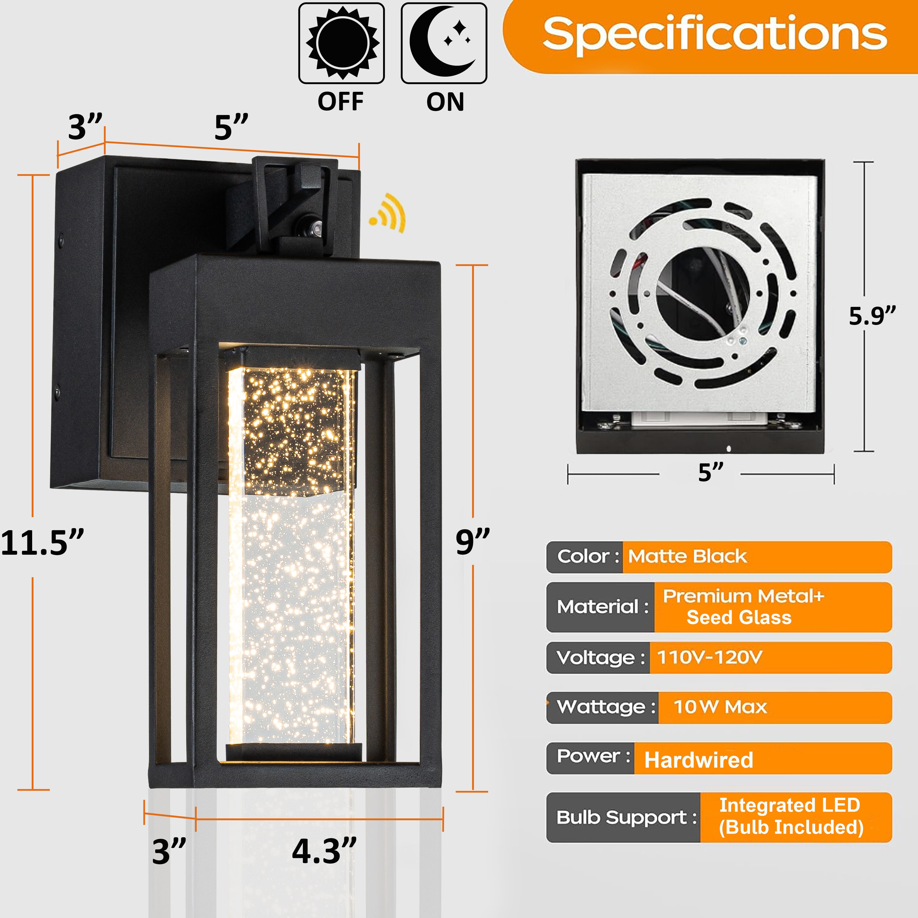 AloaDecor Lighting L7138W08A Outdoor-Wall-Lighting - View #3