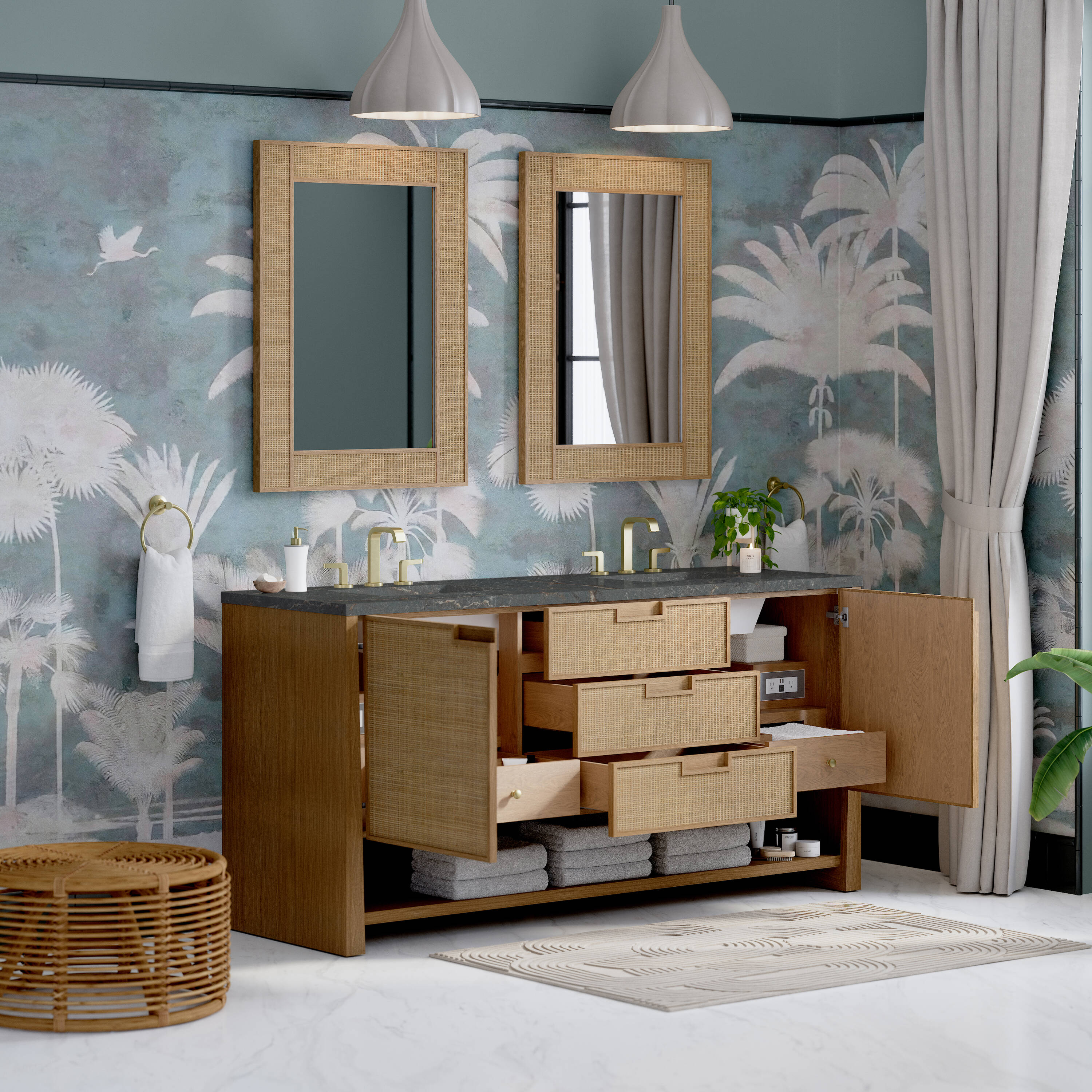 James Martin Vanities D225-V72-SSO-3PBL Bath-Vanity-Combo - View #5