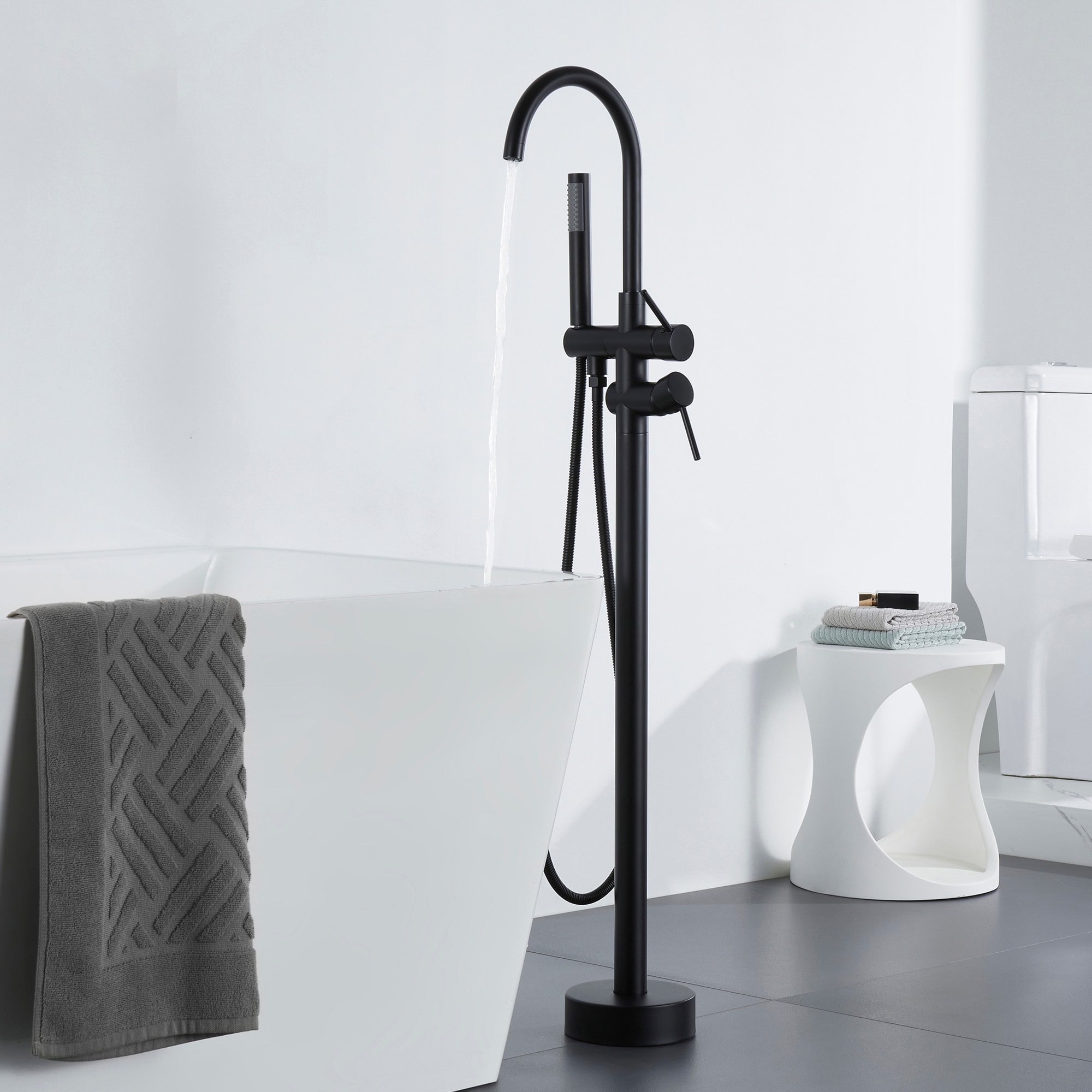 Clihome TC-102BB-BF Roman-Tub-Faucets - View #3