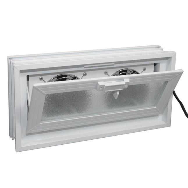 Redi2set Glass Block Ventilation, Basement Window Exhaust Fan Lowe S