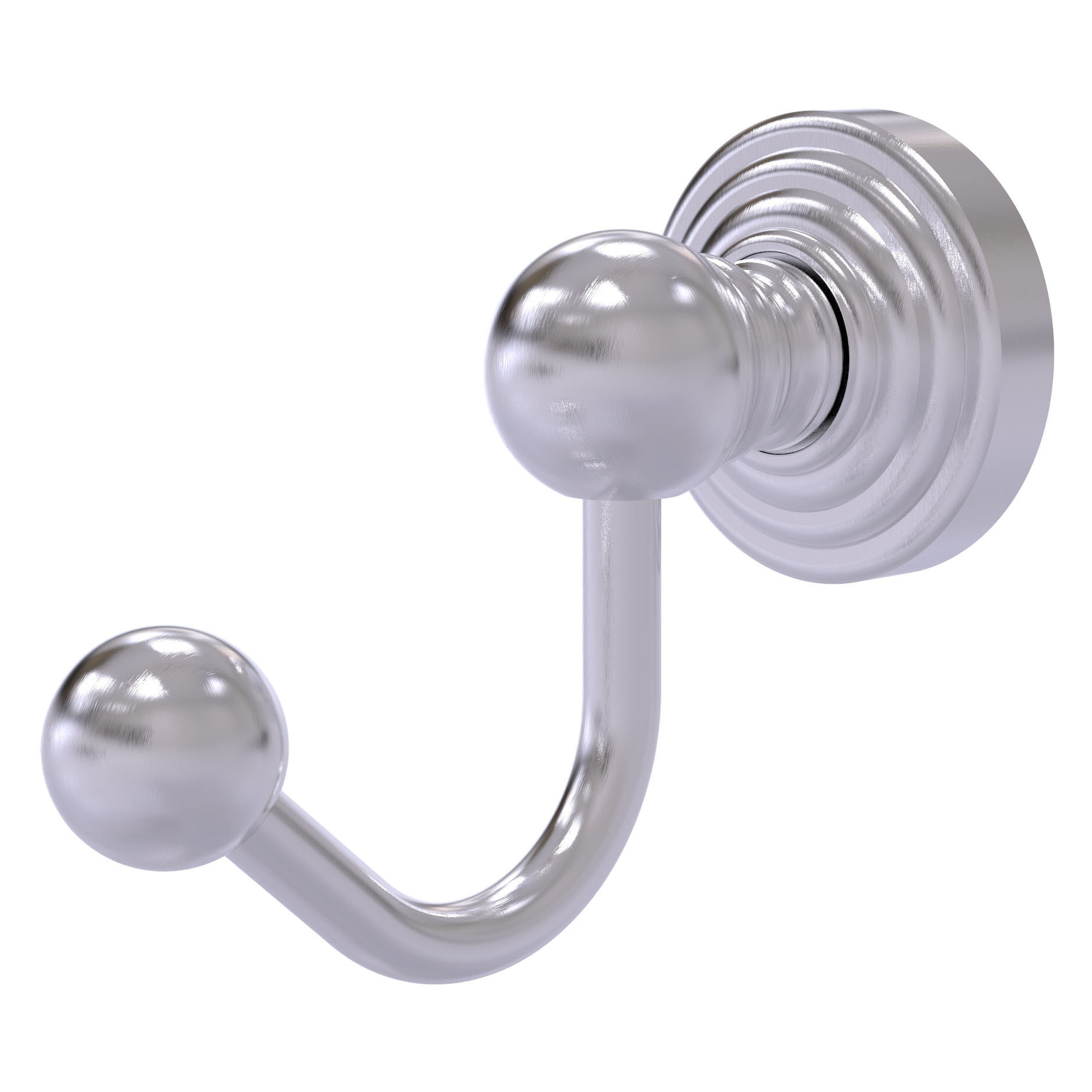 Allied Brass WP-20-SCH Waverly Place Satin Chrome Single -Hook Wall mount Towel Hook