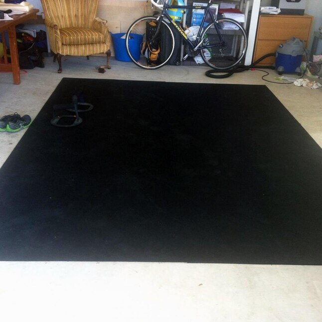Greatmats 0.31-in x 48-in x 120-in Black Rubber Sheet Multipurpose Flooring Greatmats 0.31-in x 48-in x 120-in Black Rubber Sheet Multipurpose Flooring