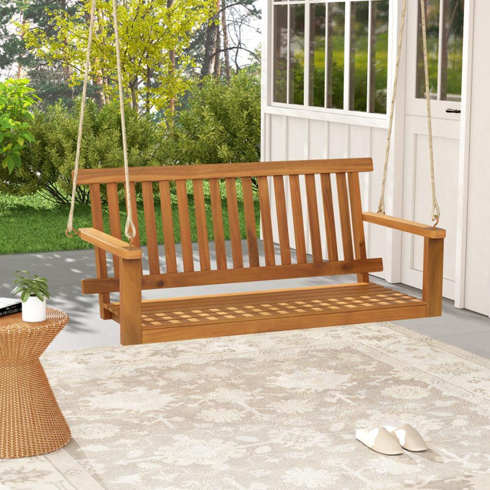 Lowes wood porch swing best sale