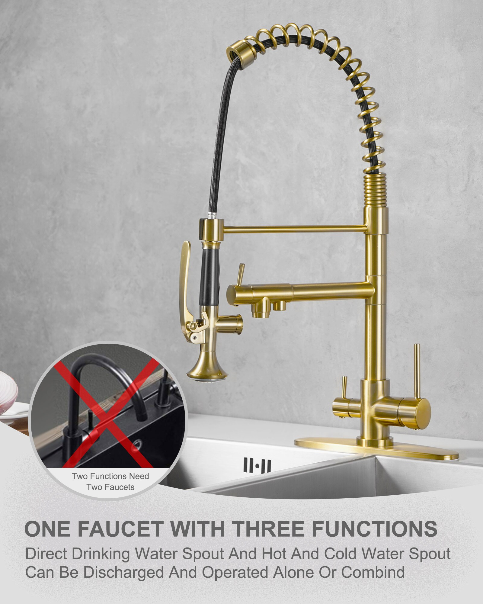 WOWOW 2317500G Kitchen-Faucets - View #3