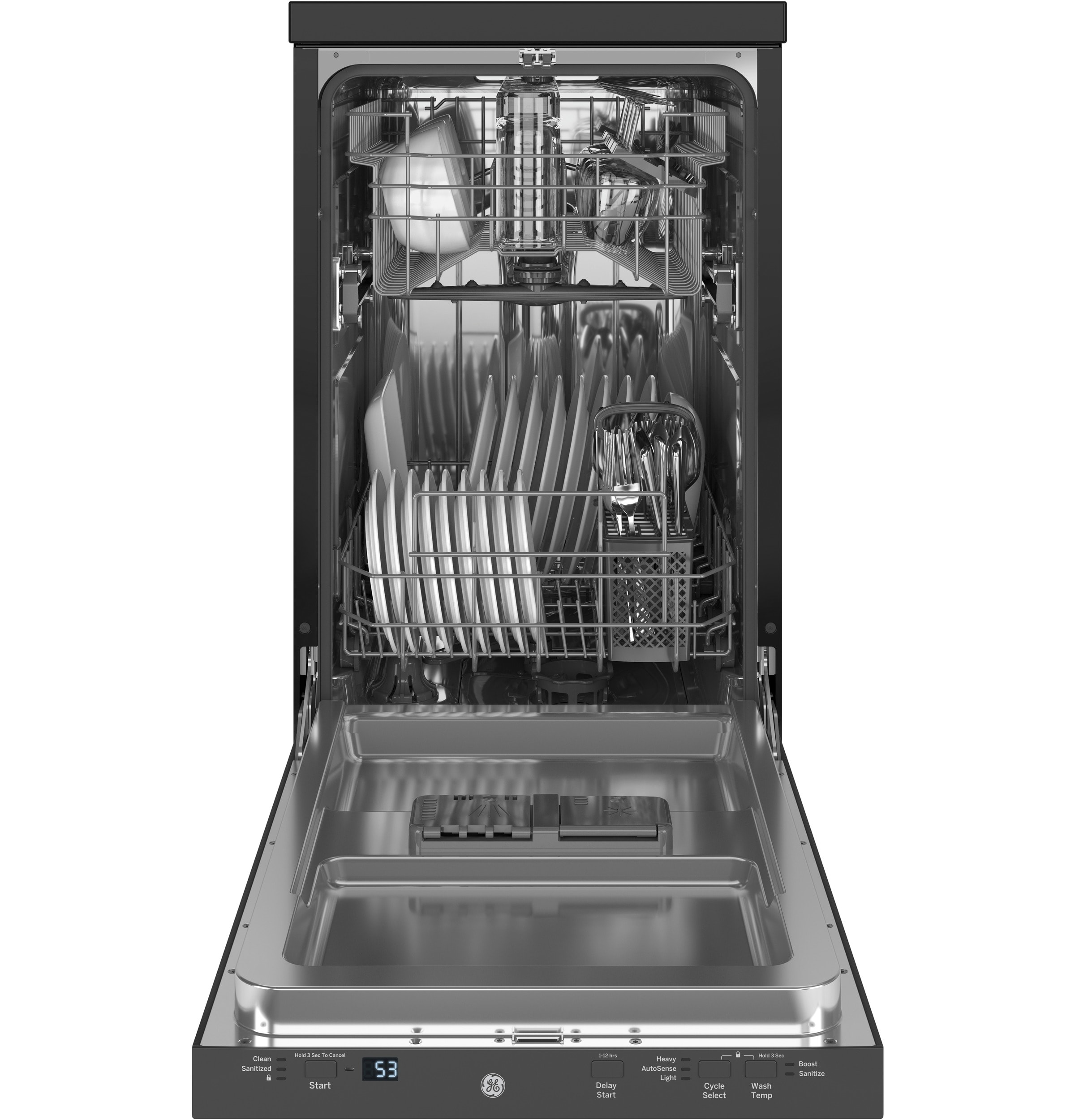 SPT SD-2224DSB Countertop Dishwasher, Silver