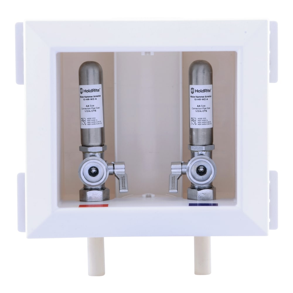 HoldRite HR-WA-C Quarter turn ball valve CPVC Washing machine Outlet Box