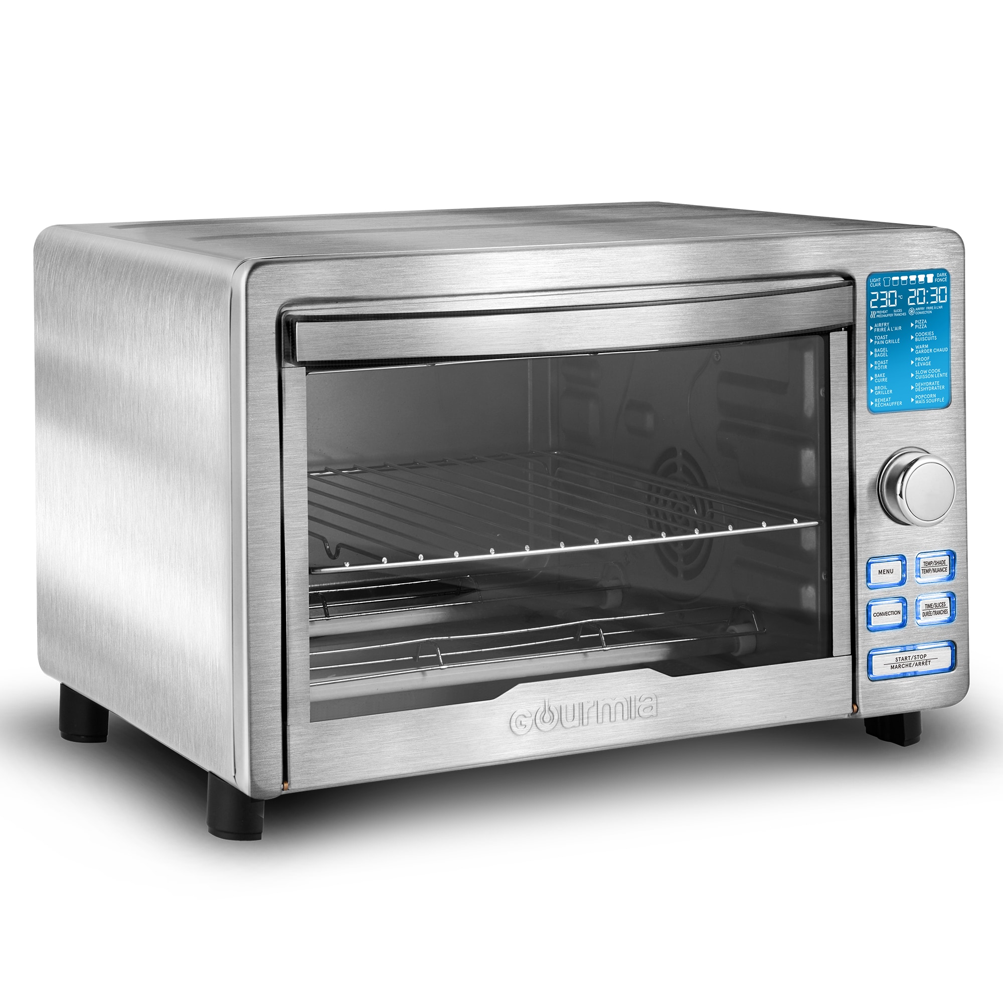 Gourmia 6-Slice Stainless Steel Digital Air Fryer Toaster Oven