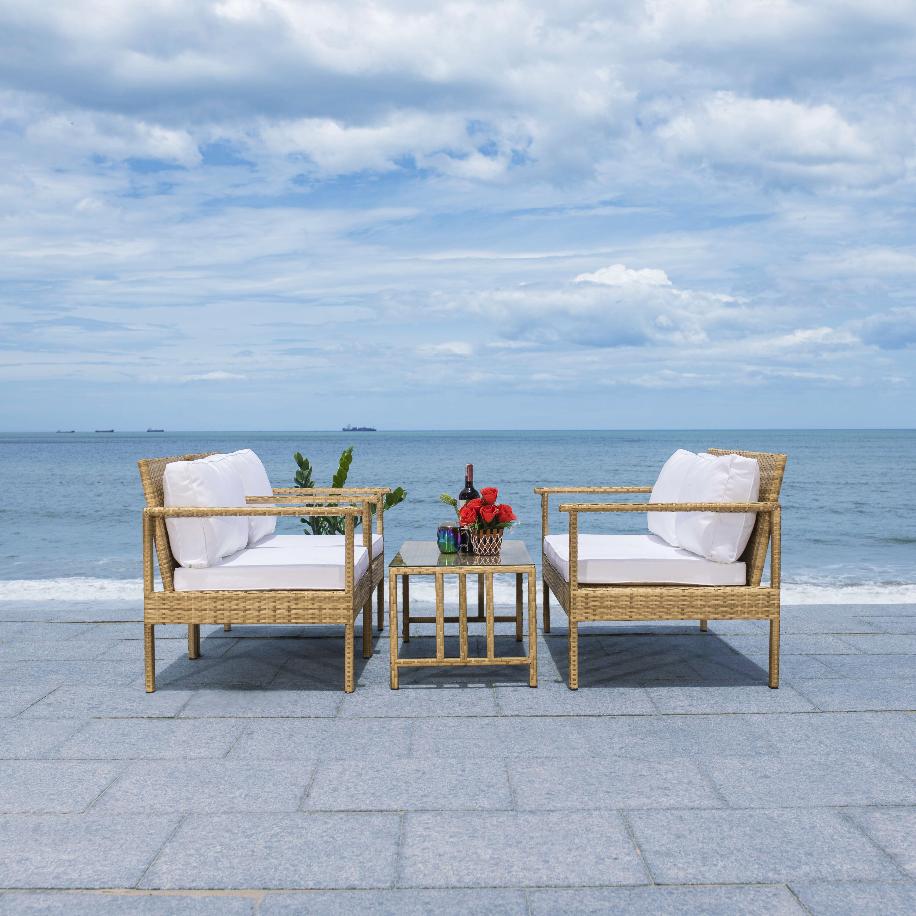 Safavieh PAT7714D Patio-Conversation-Sets - View #7