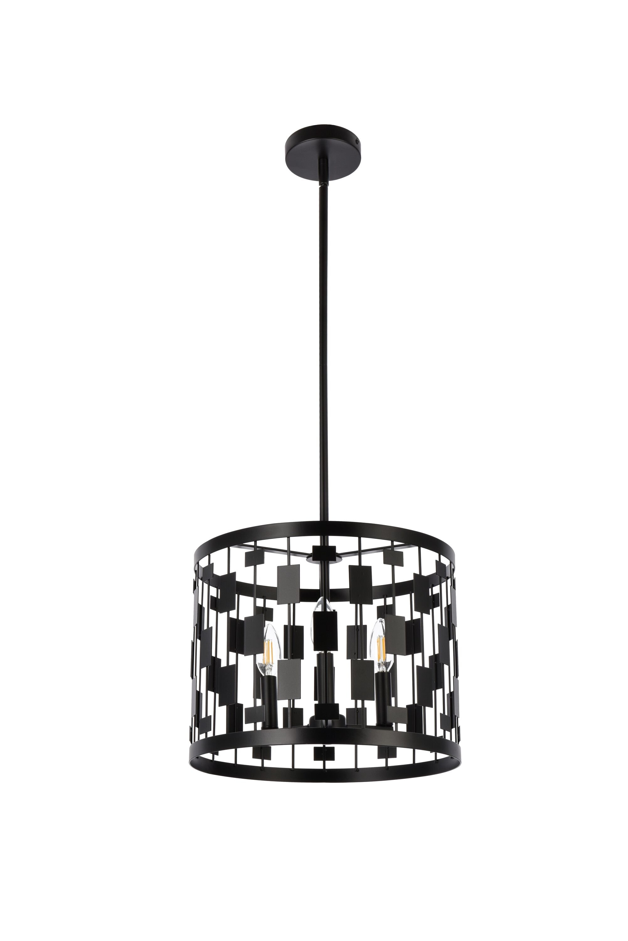 Levante Black 3-Light Contemporary Pendant