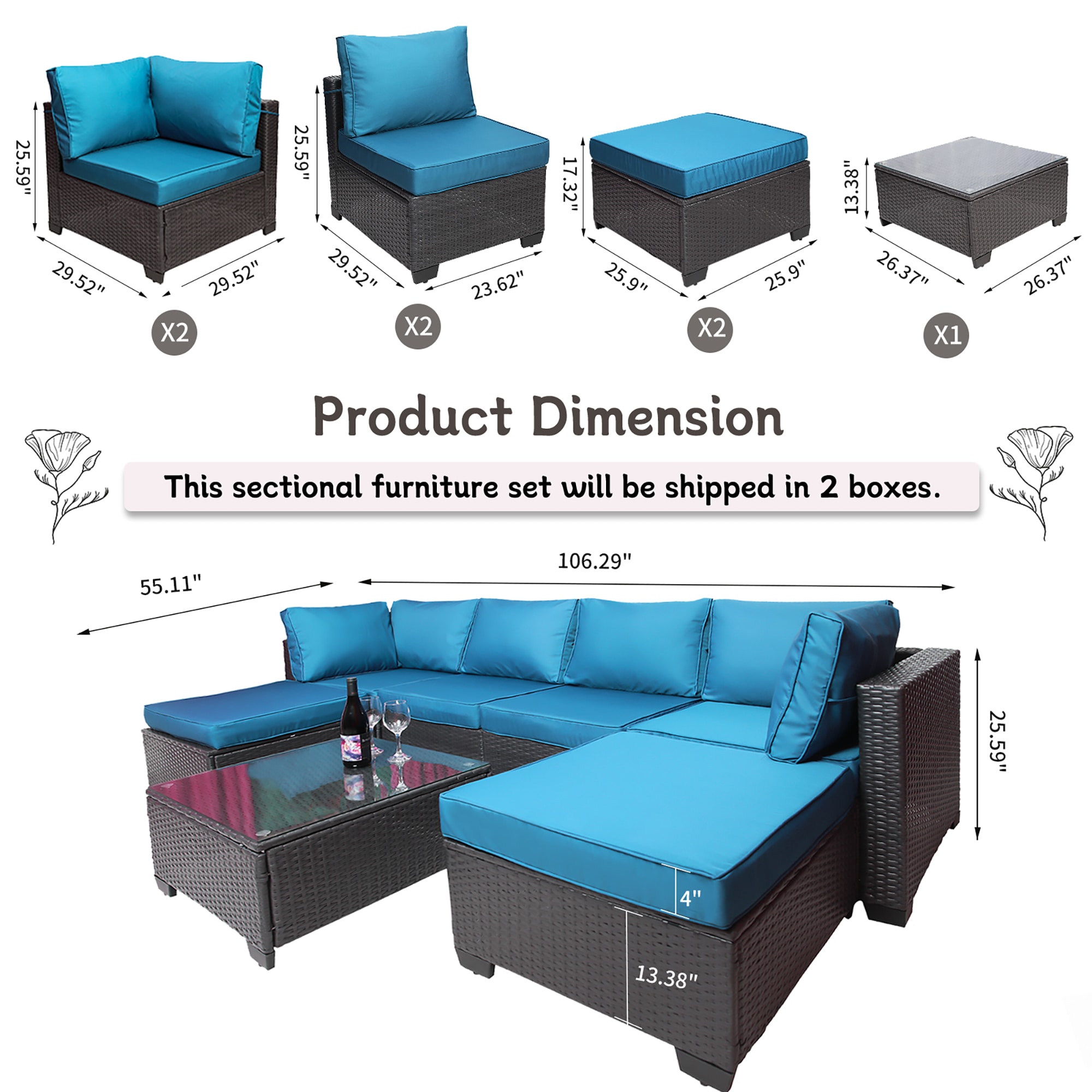 CASAINC TRSH000069AAA Patio-Conversation-Sets - View #4
