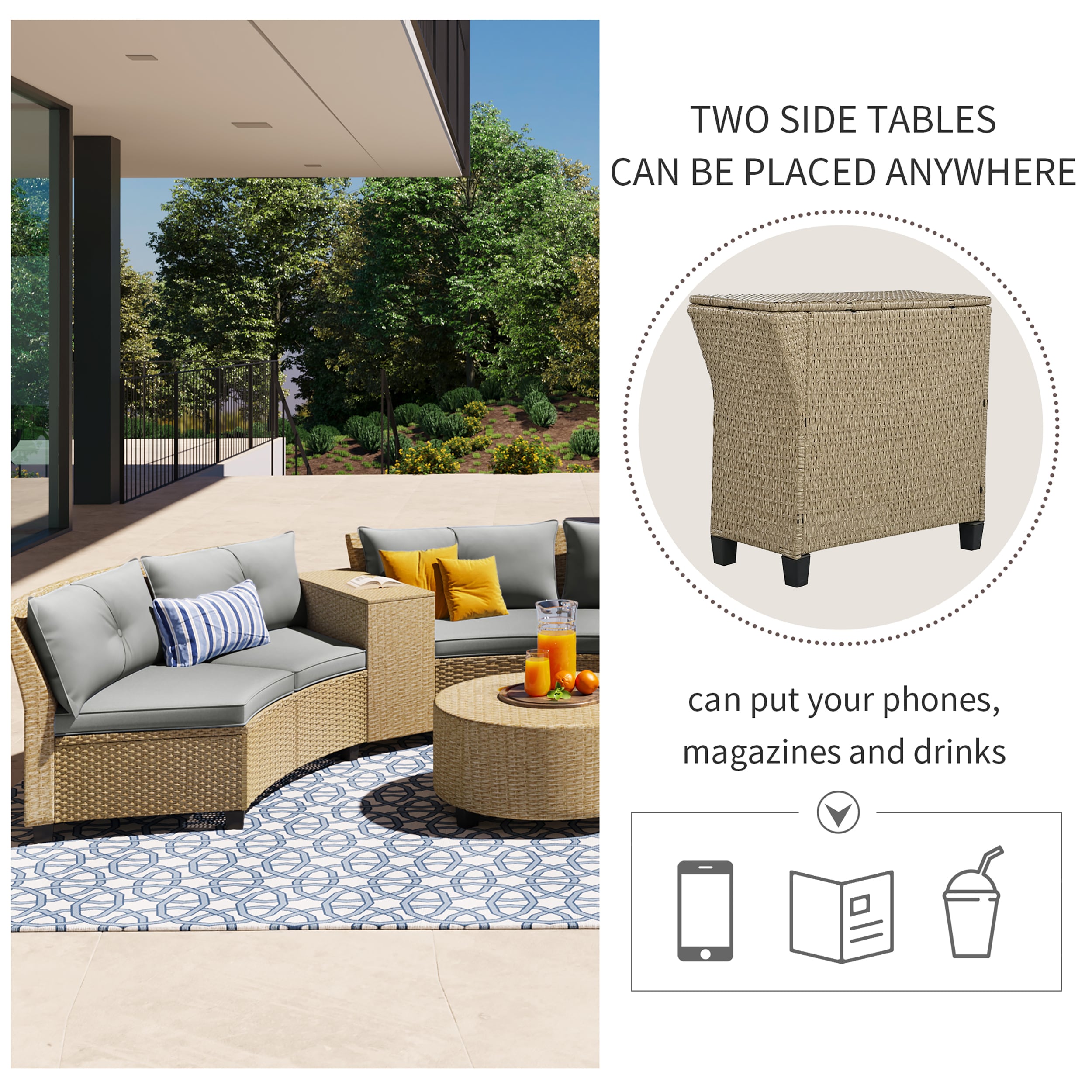 Moda Furnishings MDWY000323AAD Patio-Conversation-Sets - View #3
