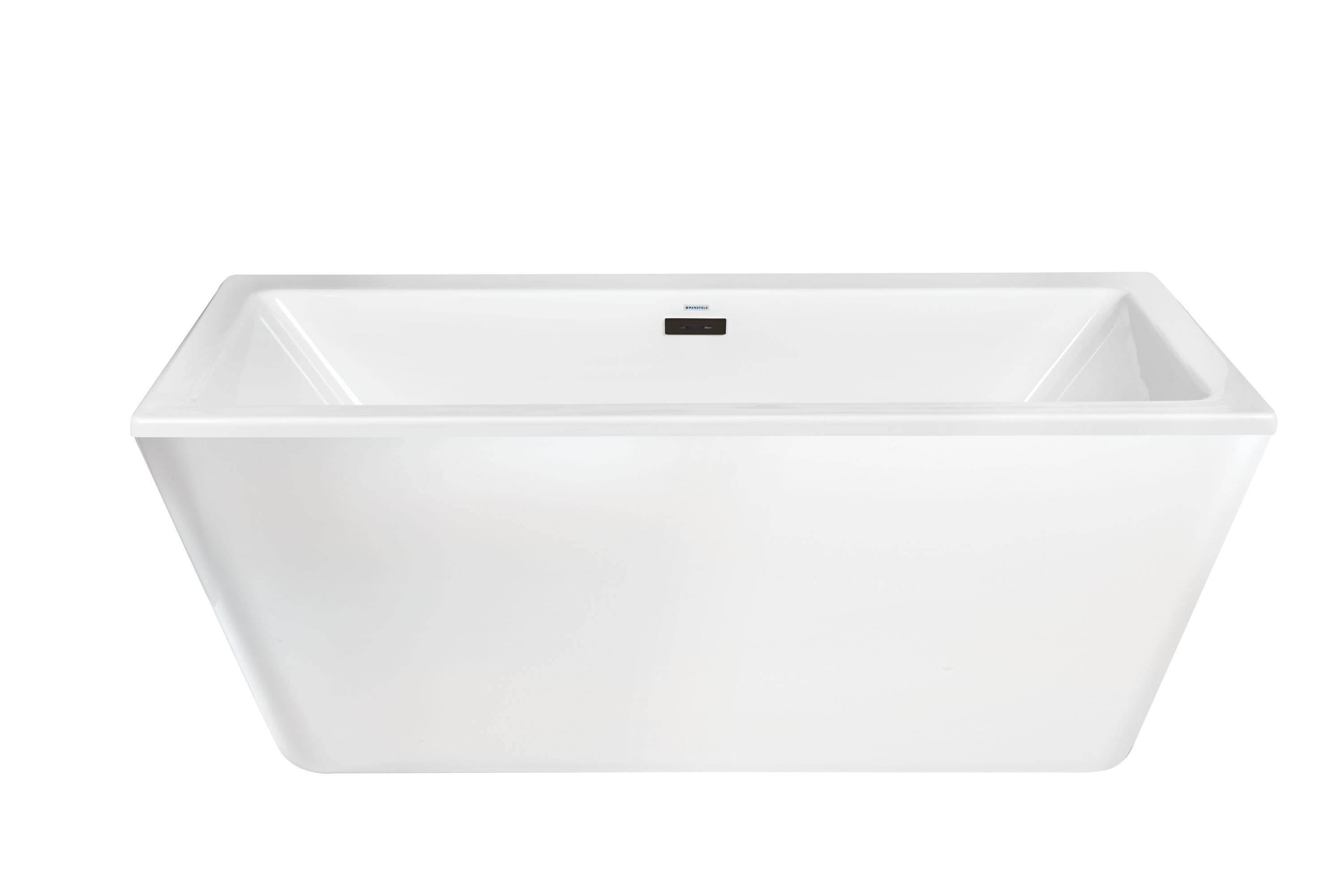 Mansfield 5754550005 Whitley Freestanding Baths 34-in x 66-in White Acrylic Rectangular Freestanding Bathtub with Drain ( Center Drain )