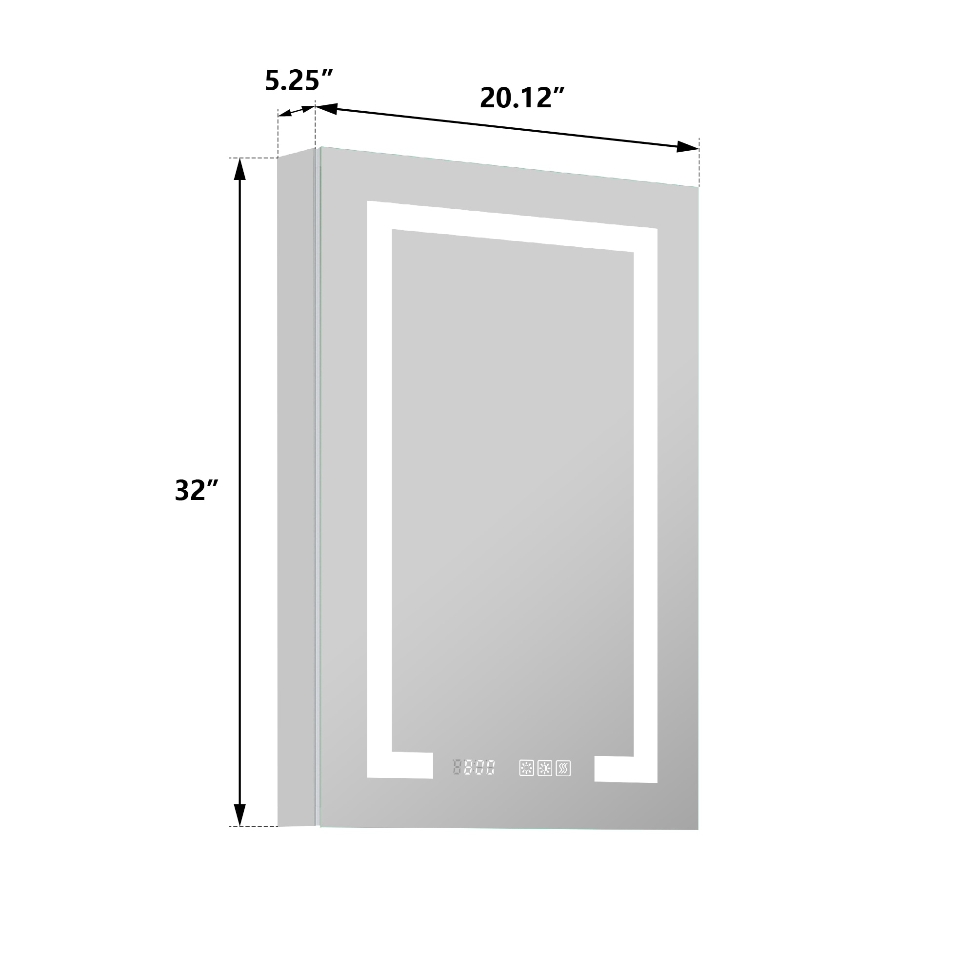 WELLFOR EX-4MC2032L Bathroom-Medicine-Cabinets - View #9