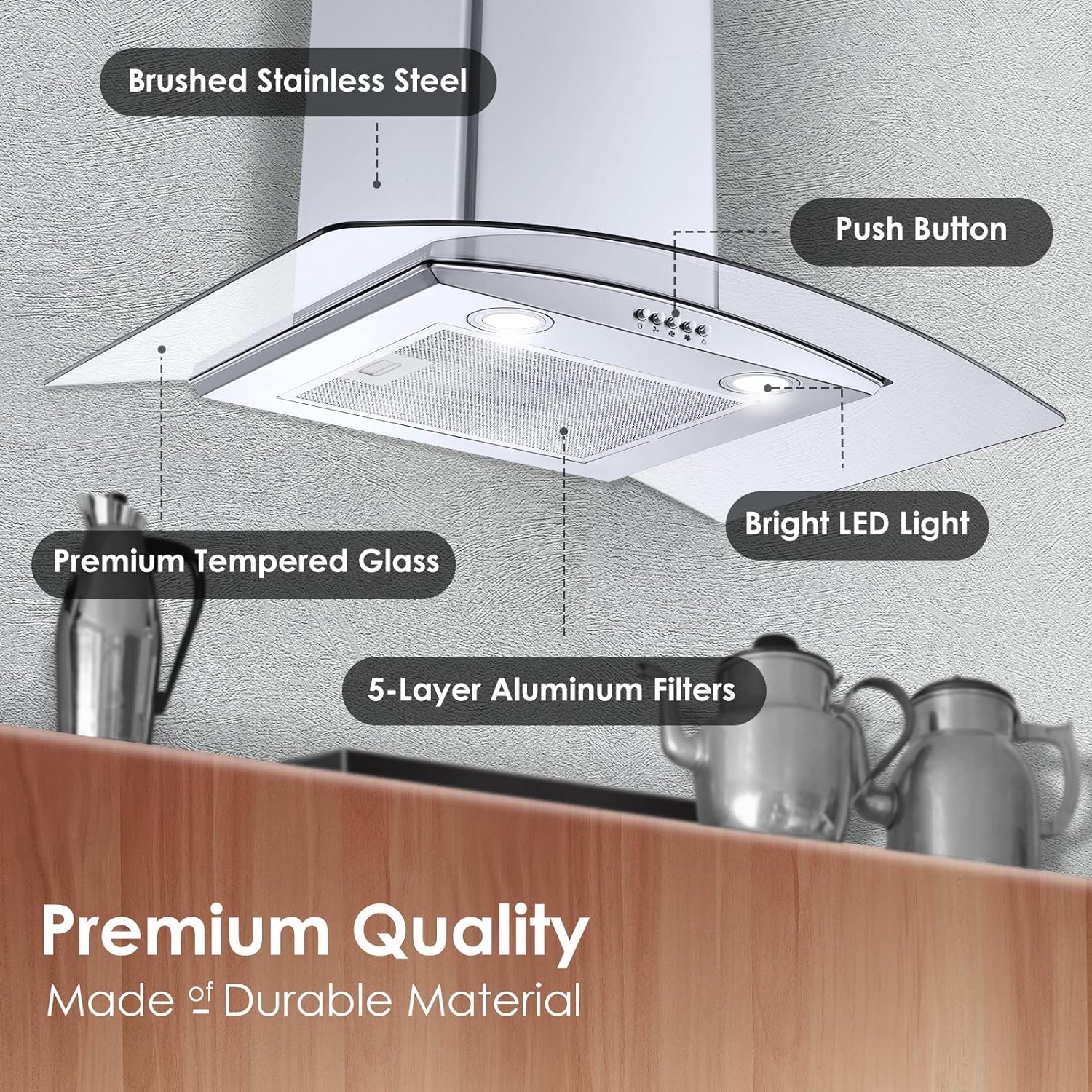 Tieasy 3375A Wall-Mounted-Range-Hoods - View #4