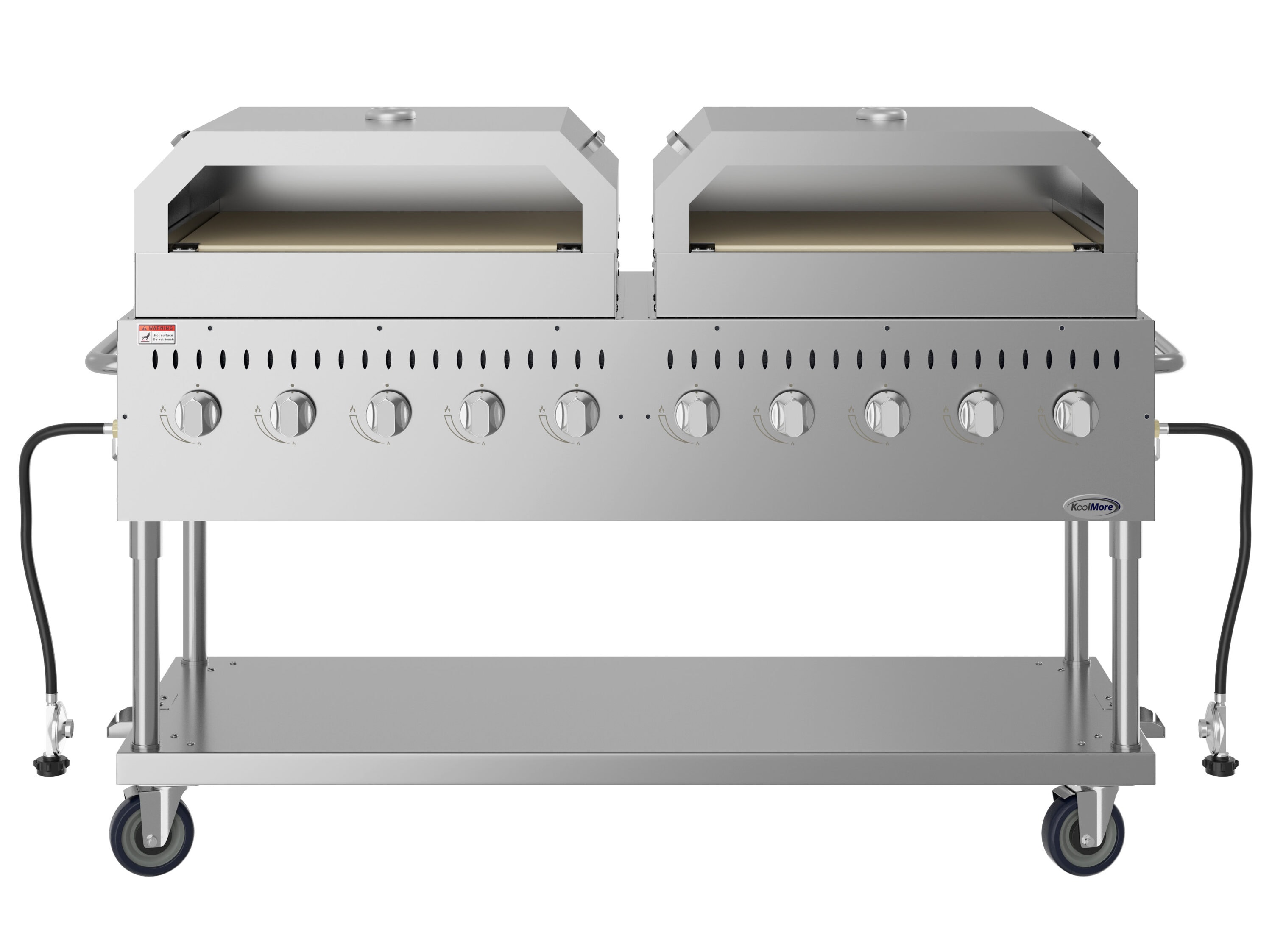 KoolMore LOW-CGKIT7-P36P36 Stainless Steel Liquid Propane Gas Grill