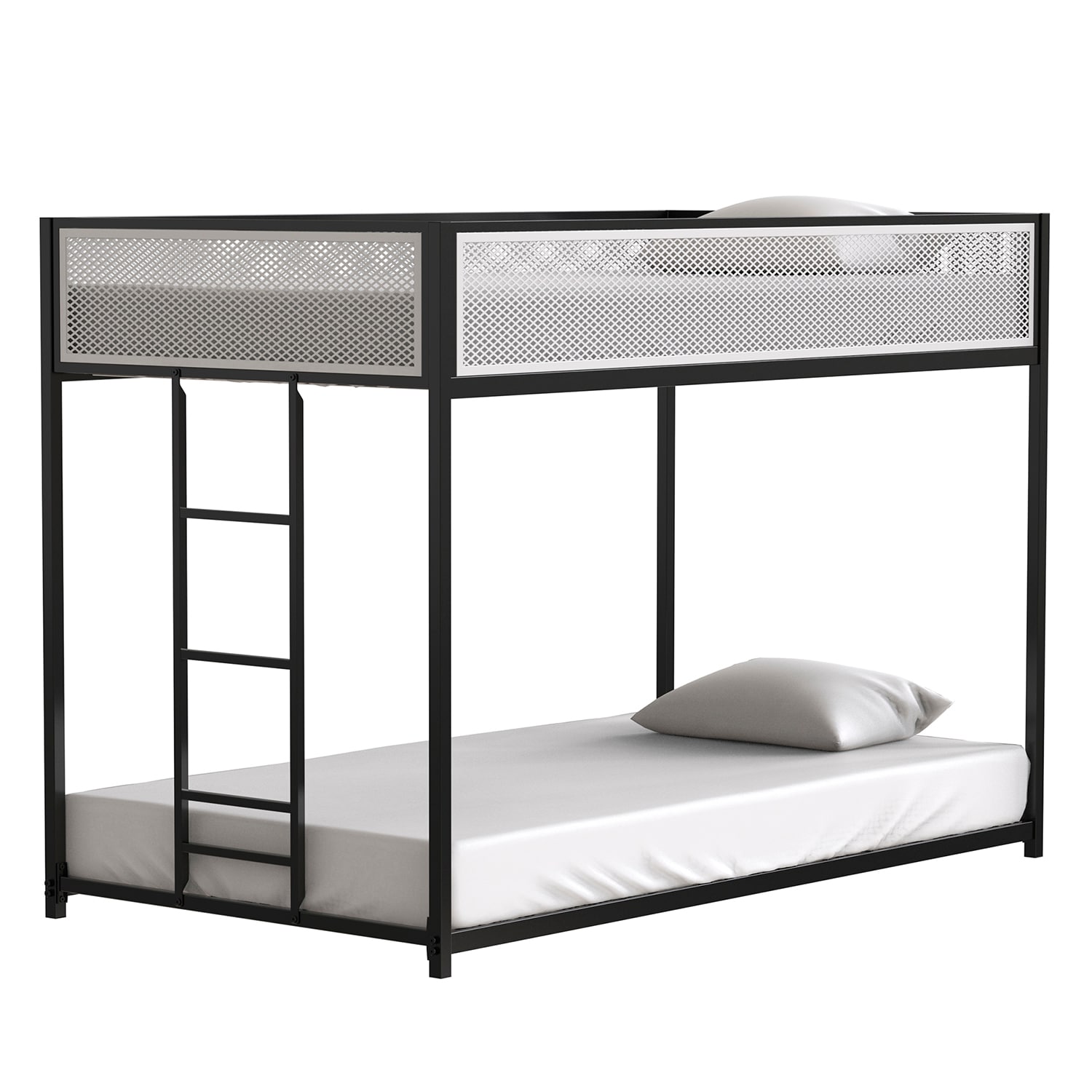 Sumyeg BHF-149BL Bunk Bed Black Twin over twin Bunk Bed