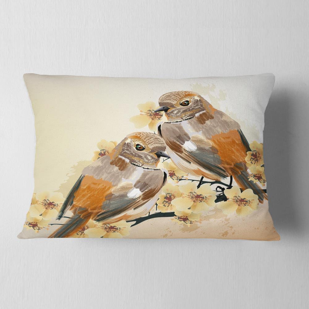 Designart CU6251-12-20 12-in x 20-in Brown Indoor Decorative Pillow