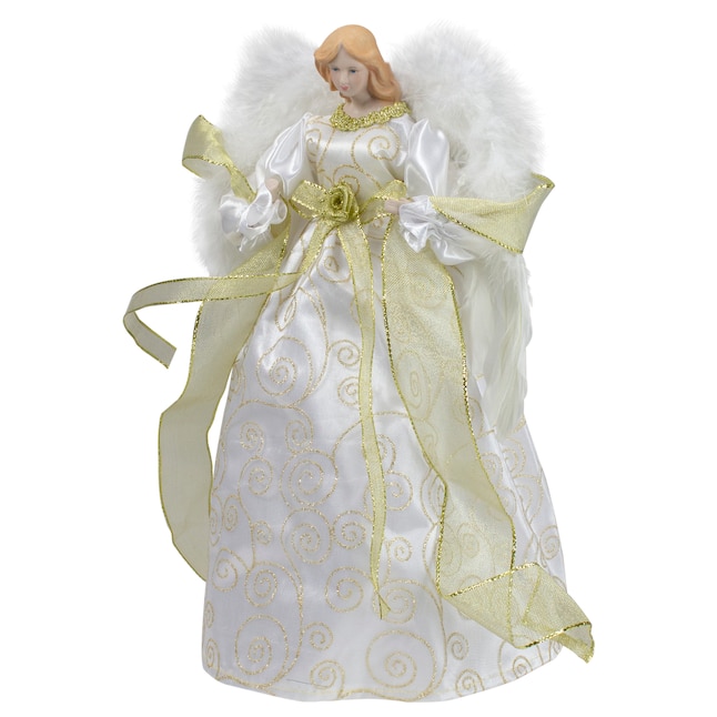 Northlight 14-in Angel White Christmas Tree Topper in the Christmas ...