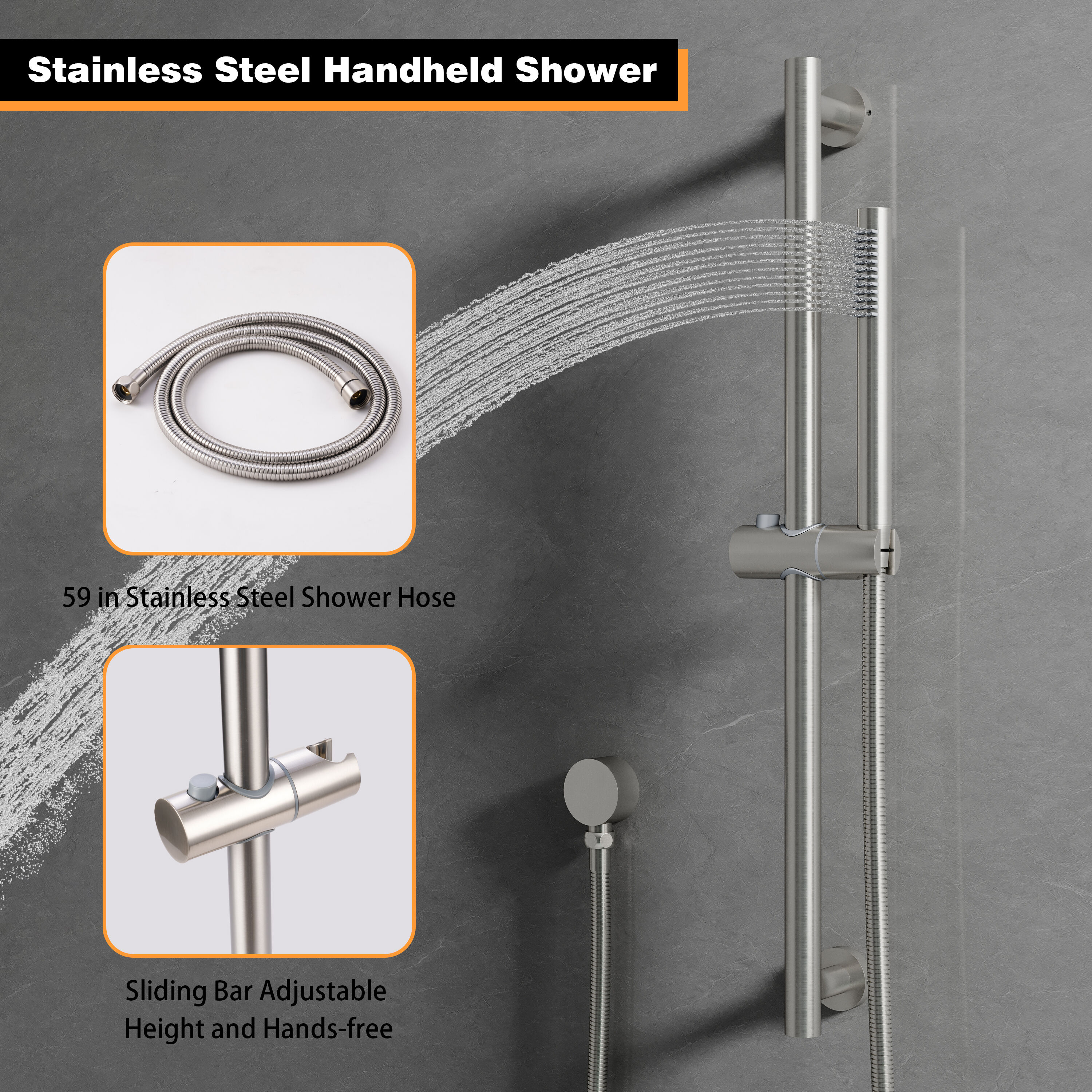 WELLFOR CR-P-10-2W02BN Showerhead-Bar-Panels - View #8