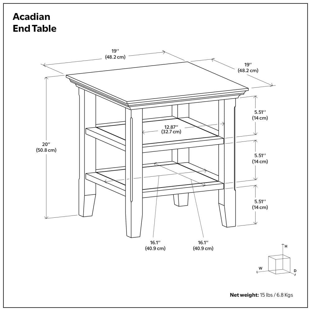 Simpli Home AXWELL3-003WWB End-Tables - View #10