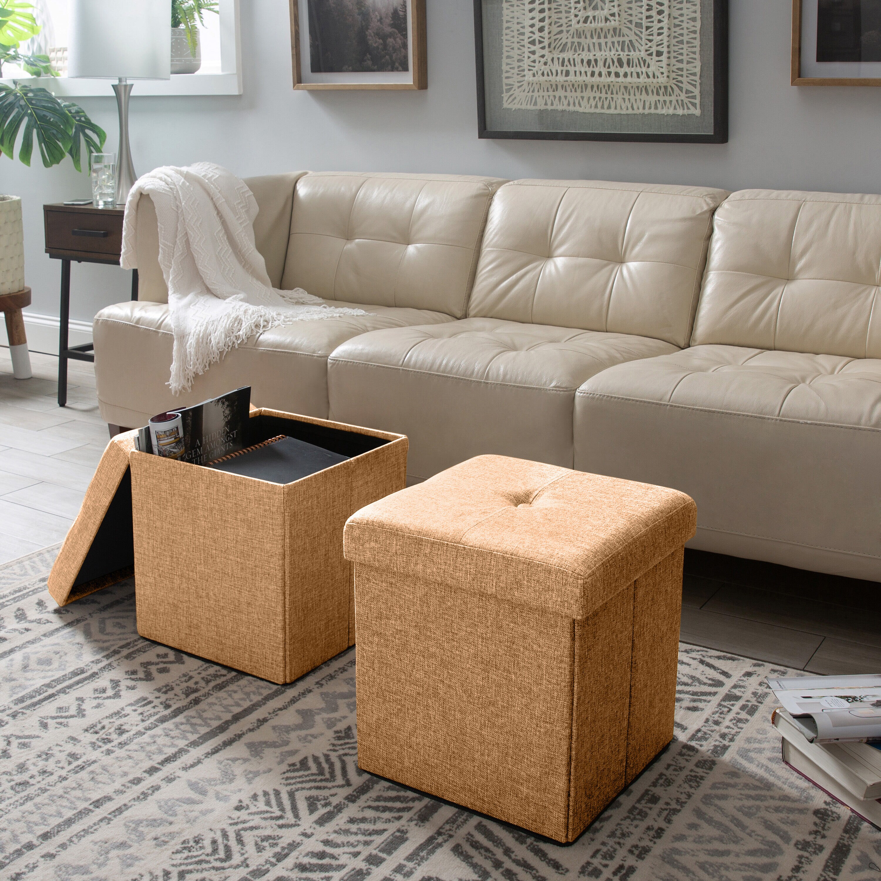 Simplify F-0636-CAMEL Indoor-Ottomans - View #4