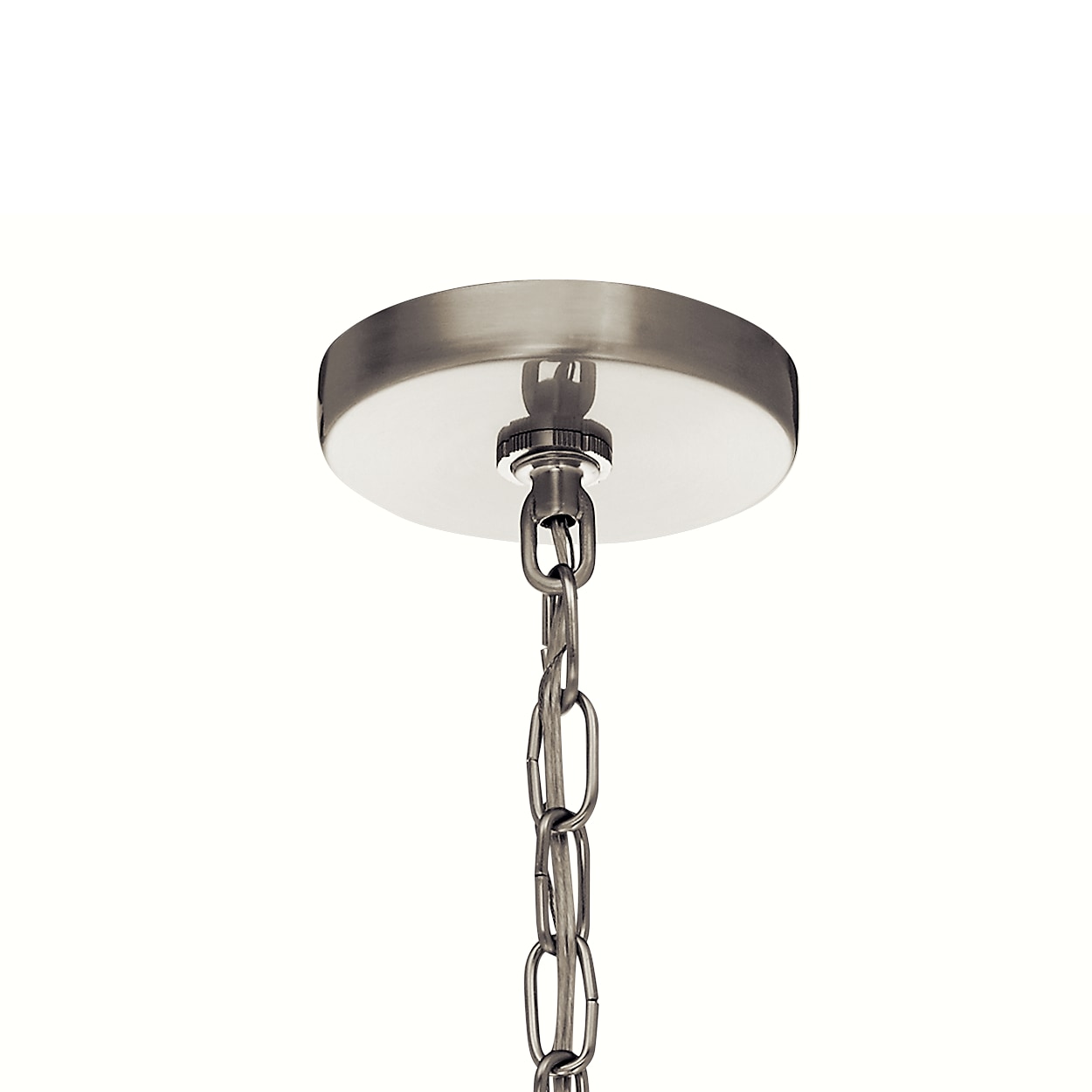 Kichler marita brushed nickel transitional deals clear glass cylinder pendant light