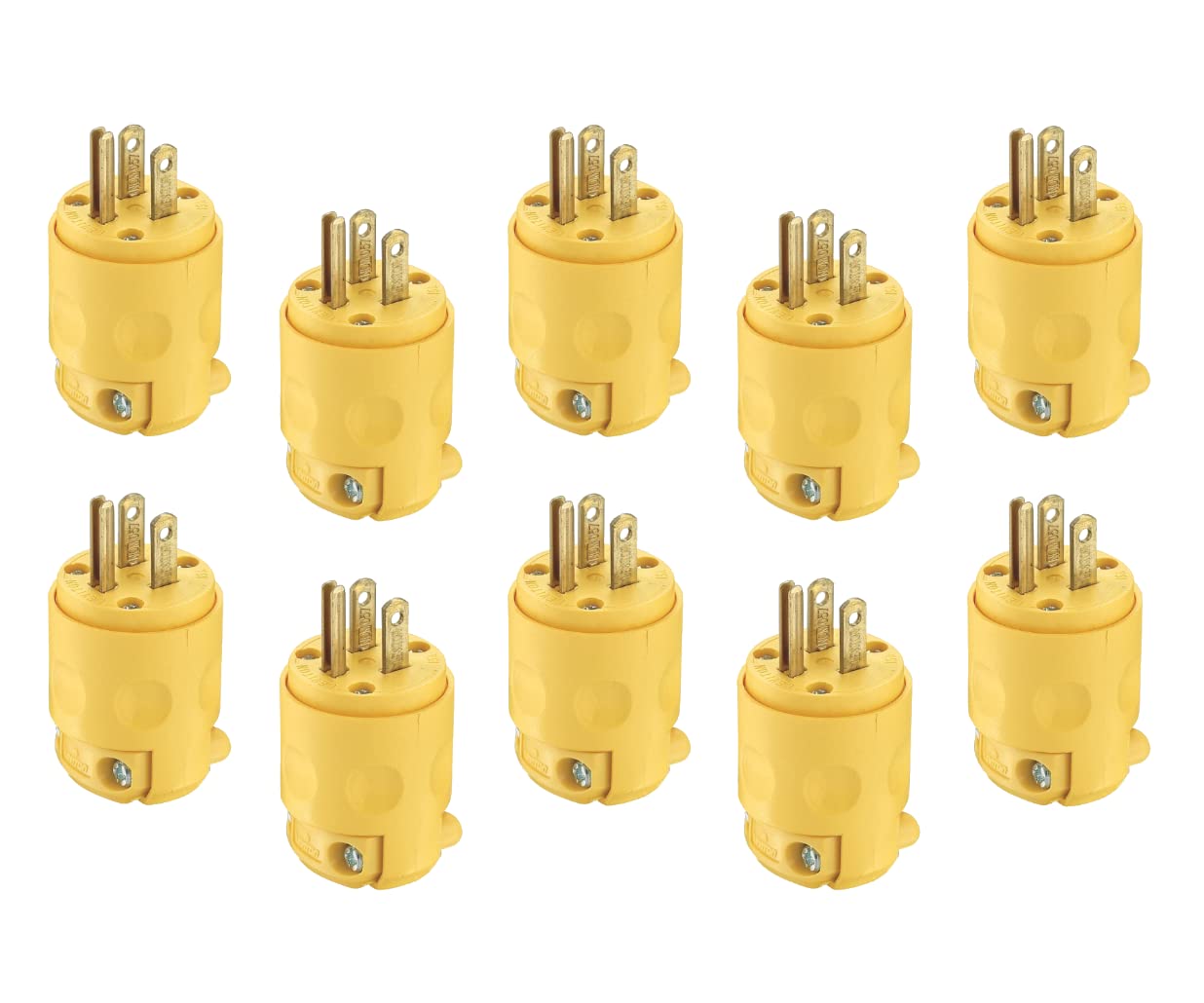 Leviton C20-515pv-000 Grounded Pvc Commercial Grade Straight Blade Plug (Pack of 10) #DIB-BG-505404QT-71A3