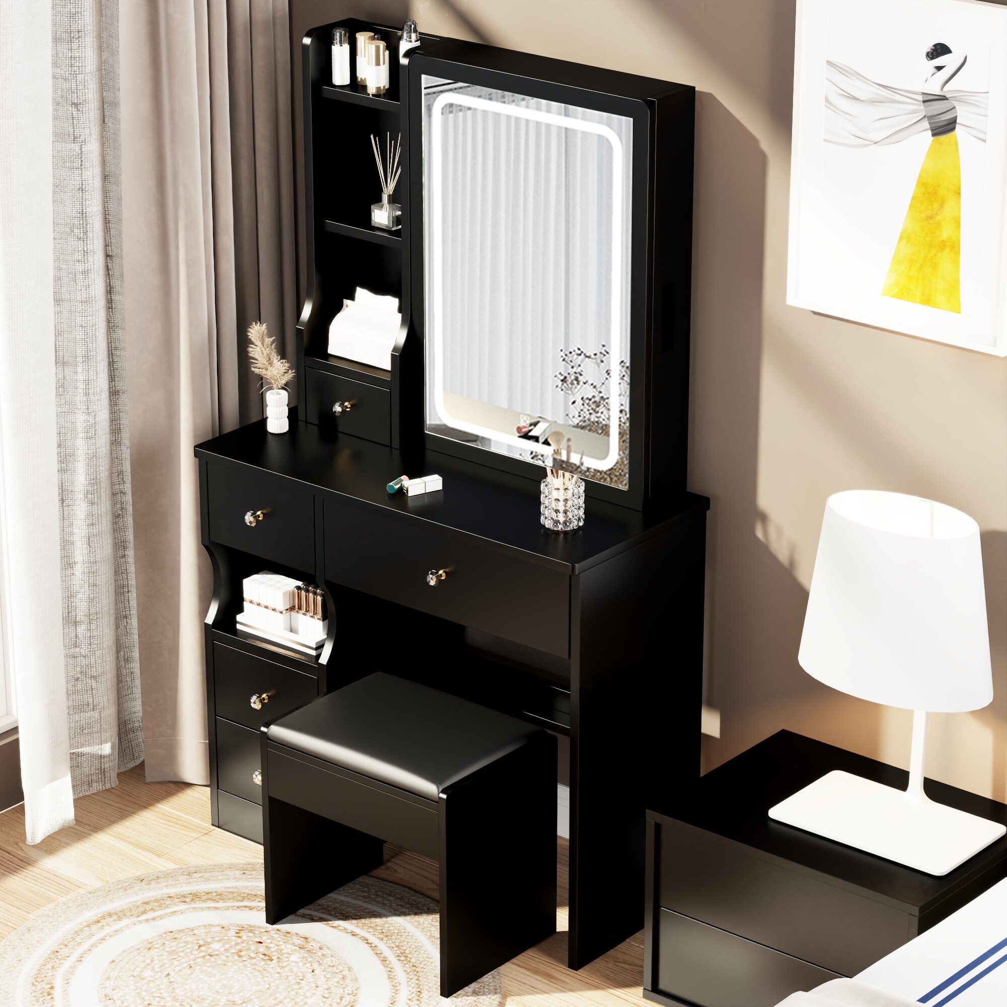 Siavonce XH76488 Bedroom-Vanities - View #6