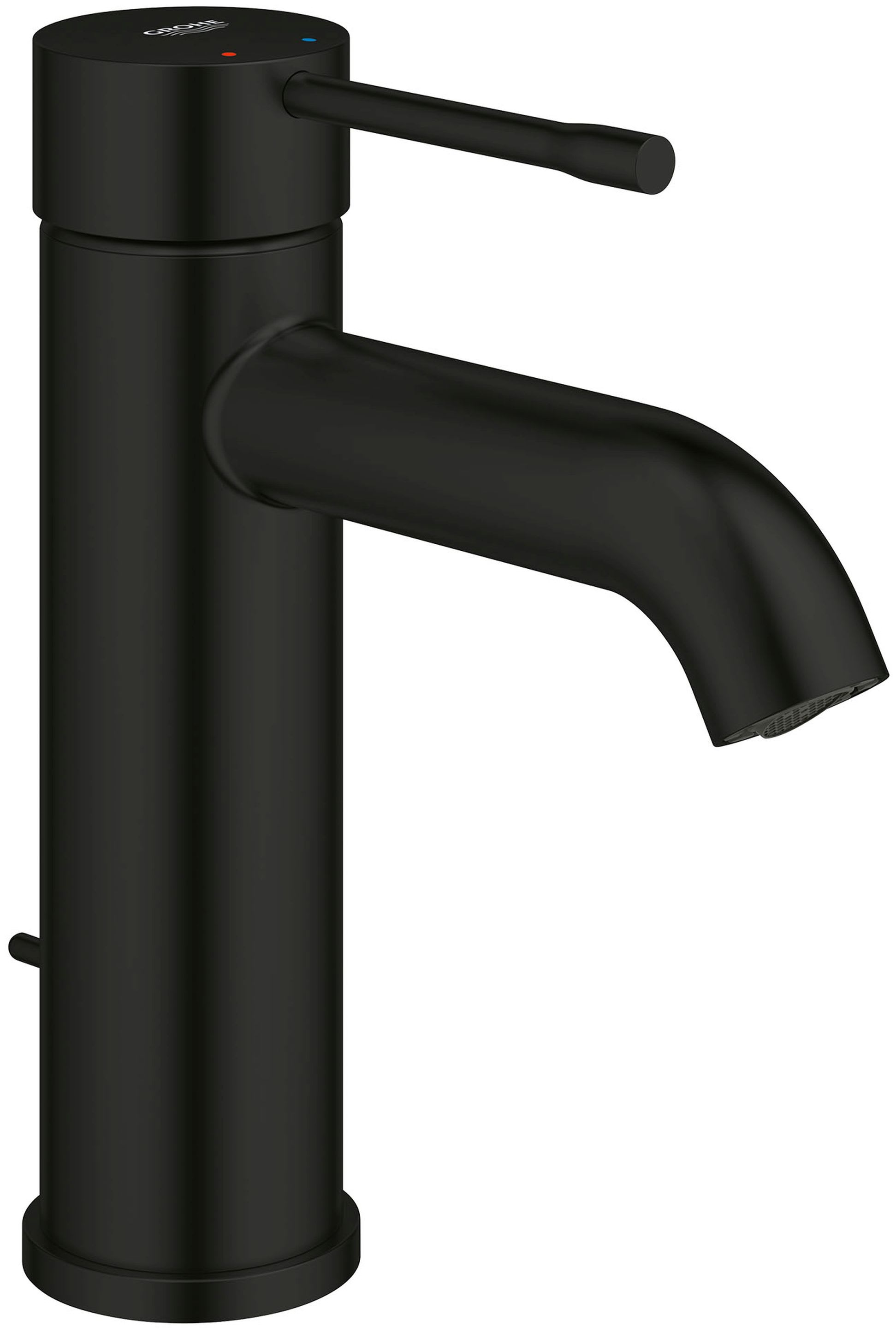 GROHE 235922431 Matte Black Single hole 1-handle WaterSense Mid-arc Residential Handle Bathroom Sink Faucet