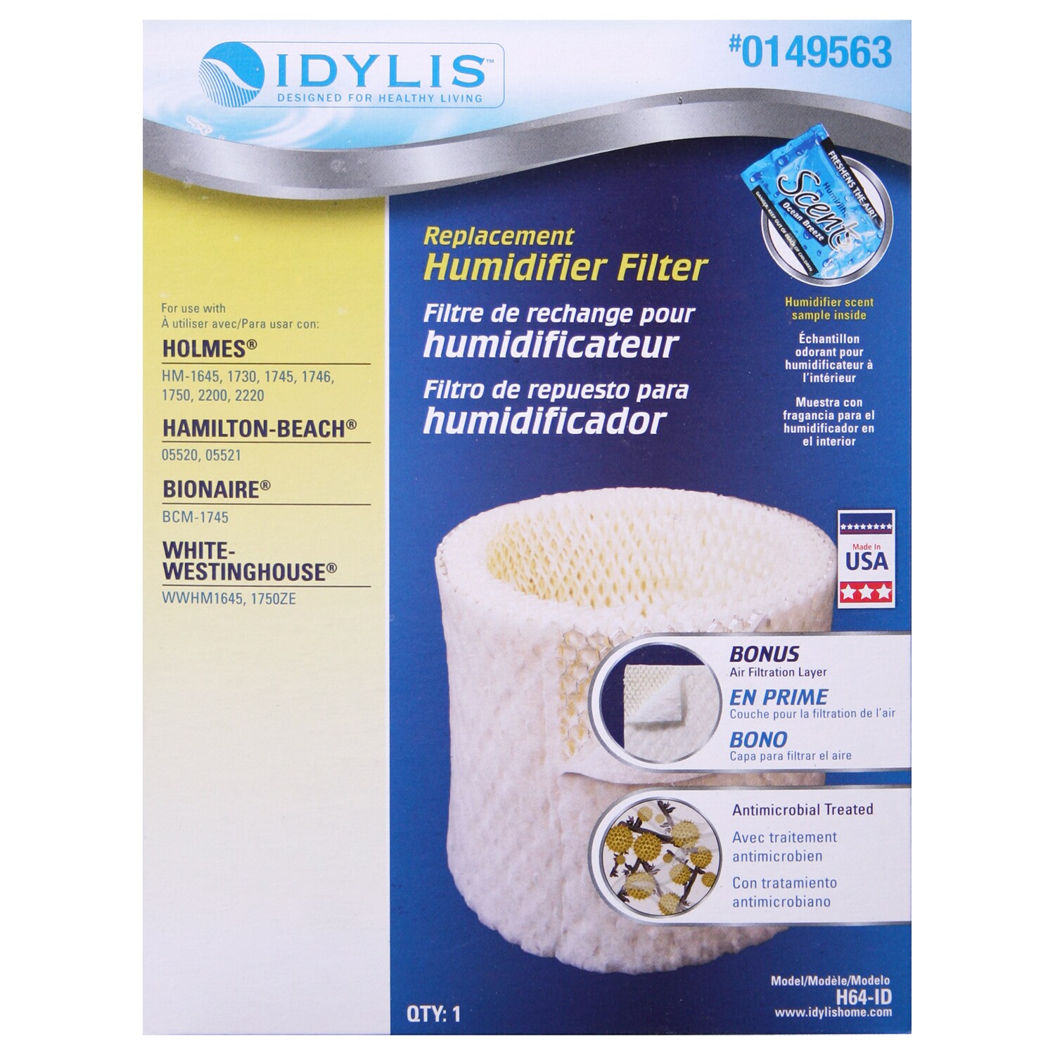 Idylis H64-ID Replacement Humidifier Filter