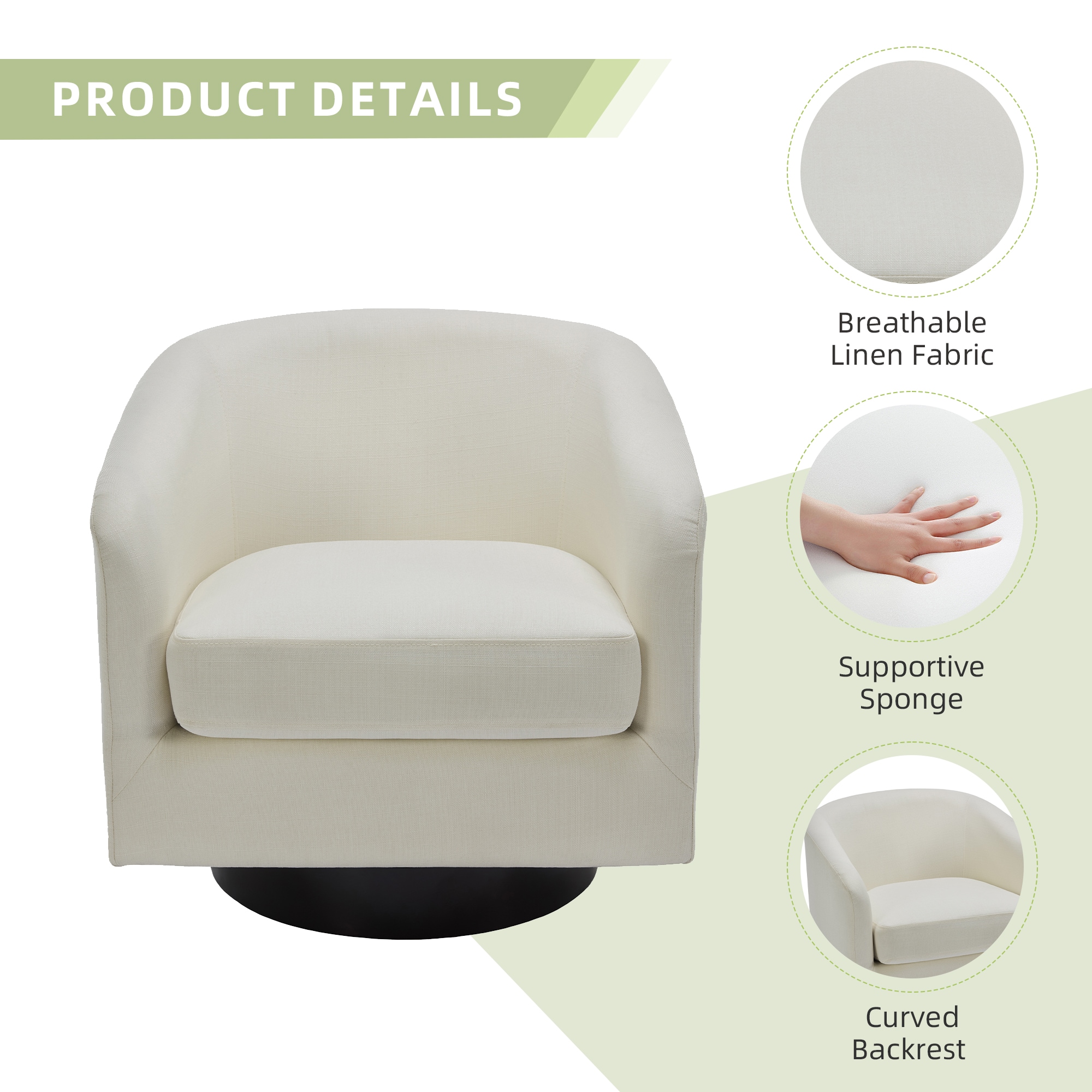 Dreamsidea LS-CH0030-BEIGE-2 chairs - View #5