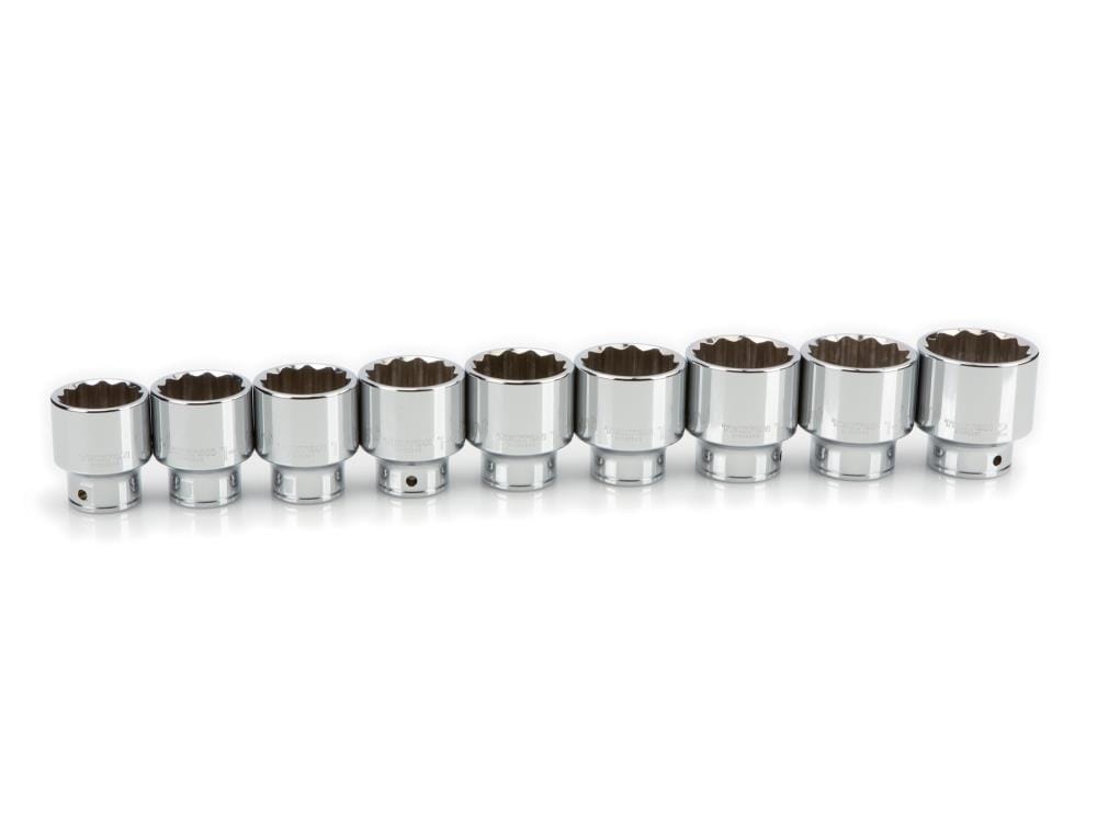 TEKTON SHD93033 9-Piece Standard (SAE) 3/4-in Drive 12-point Set Shallow Socket Set