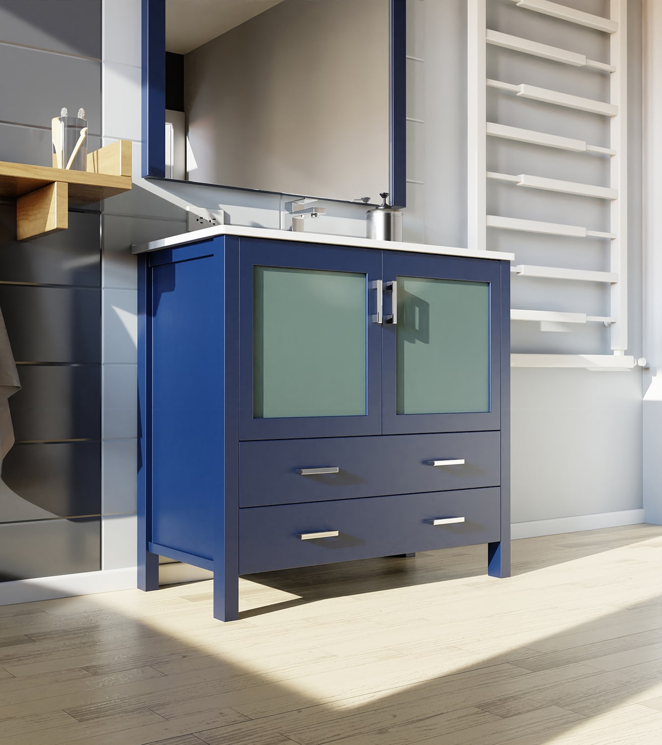 Lexora LV341836SEESM34 Bath-Vanity-Combo - View #12
