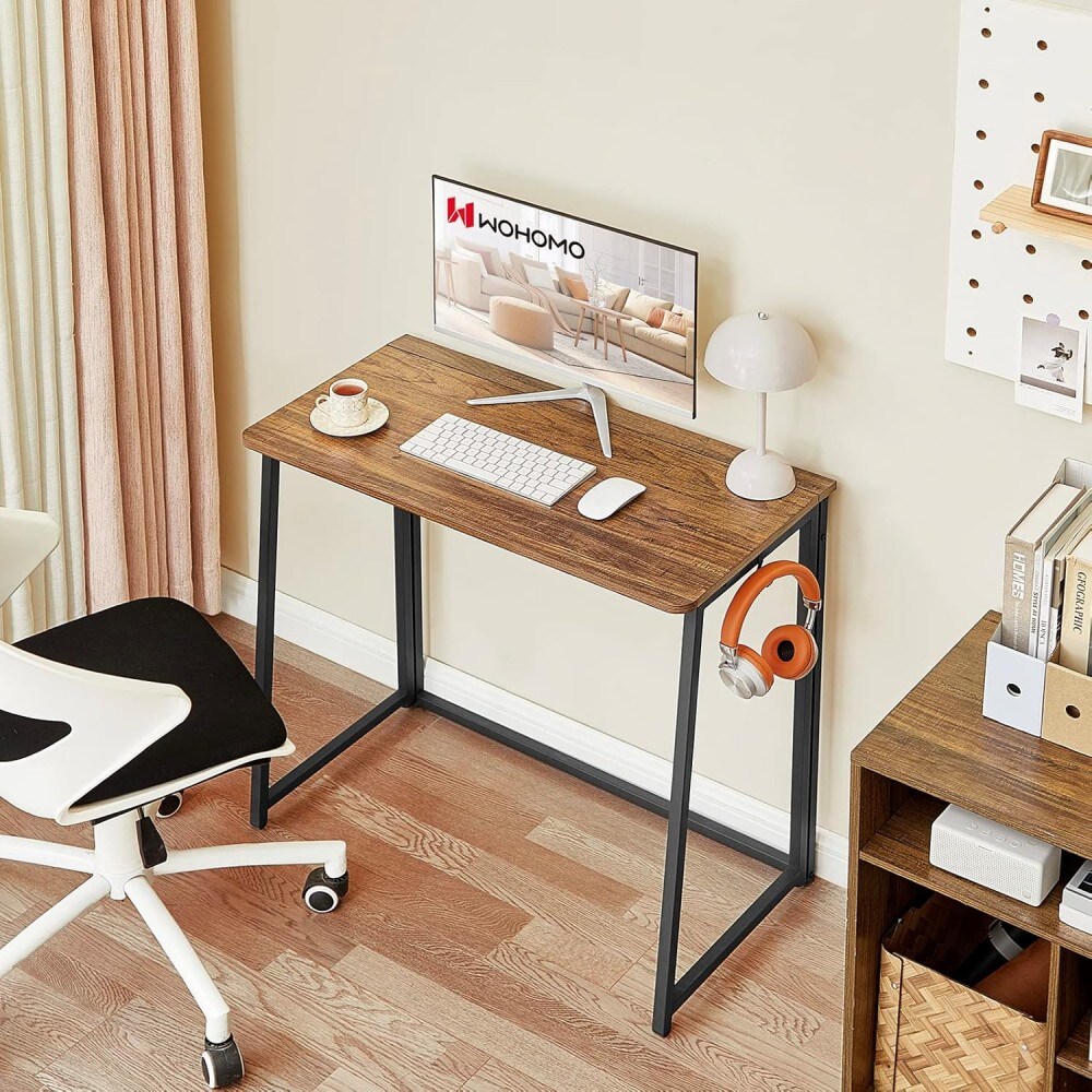 OOU Foldable computer desk a 31.5 inch compact and foldable portable ...