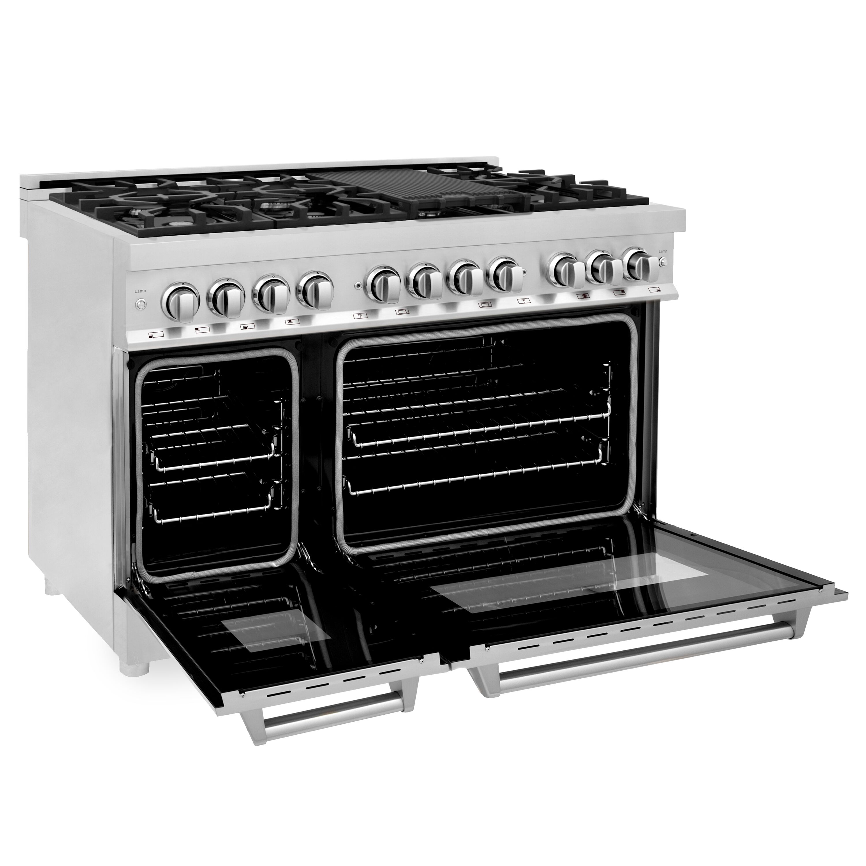 ZLINE KITCHEN & BATH RA48 Double-Dual-Fuel-Ranges - View #4