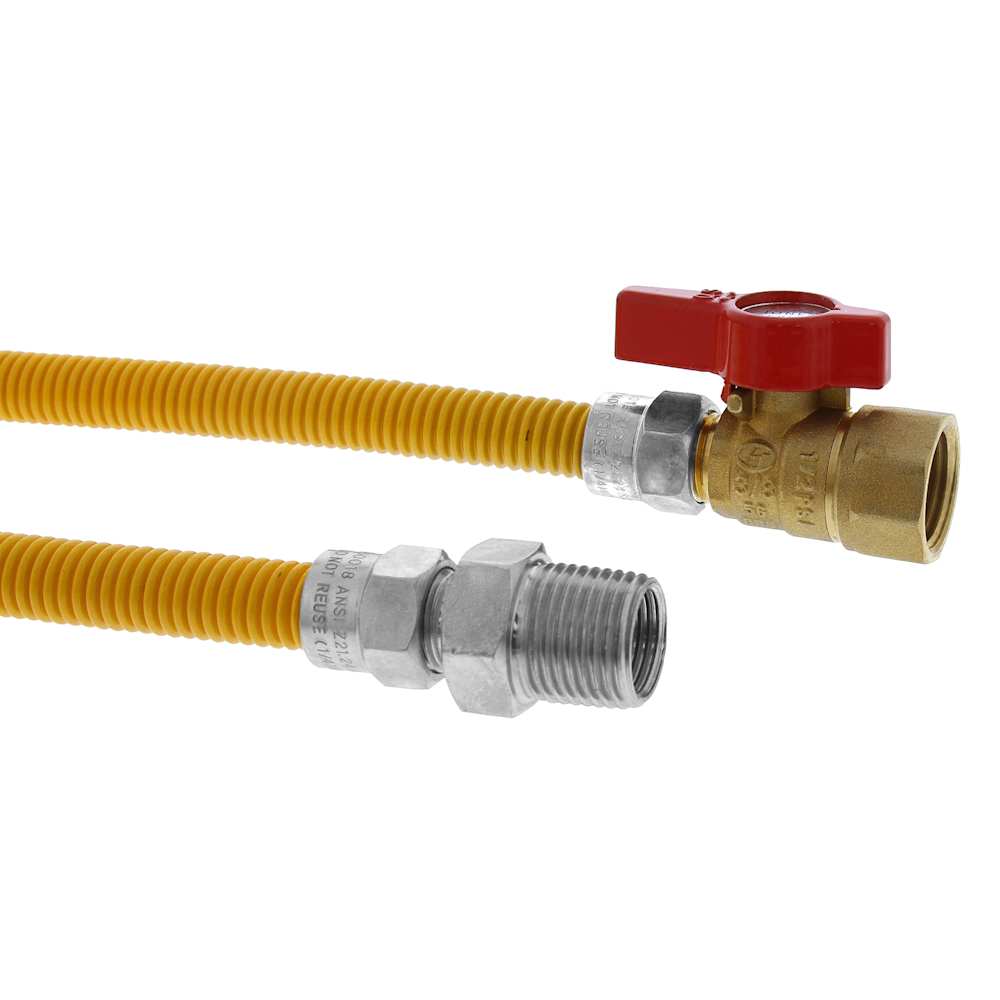 Jones Stephens  G70221 3/8X48 GAS CONN 1/2X1/2FIP B V