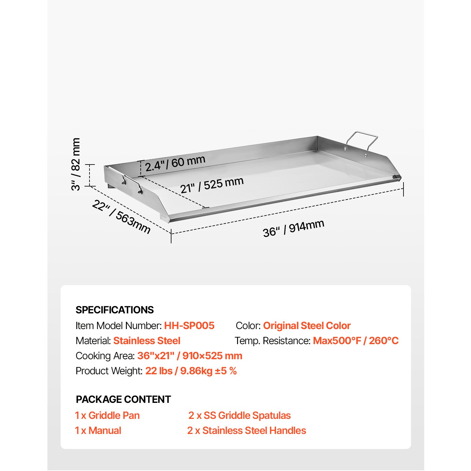 VEVOR SCDCJPBXG36205825V0 Grill-Toppers - View #7